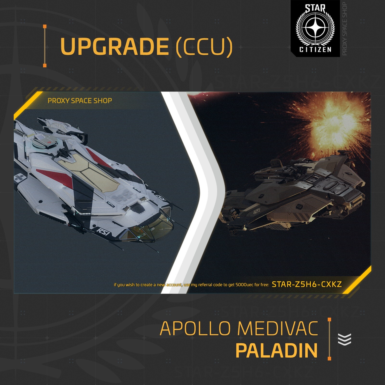 Star Citizen – ANVIL PALADIN – UPGRADE – (CCU)