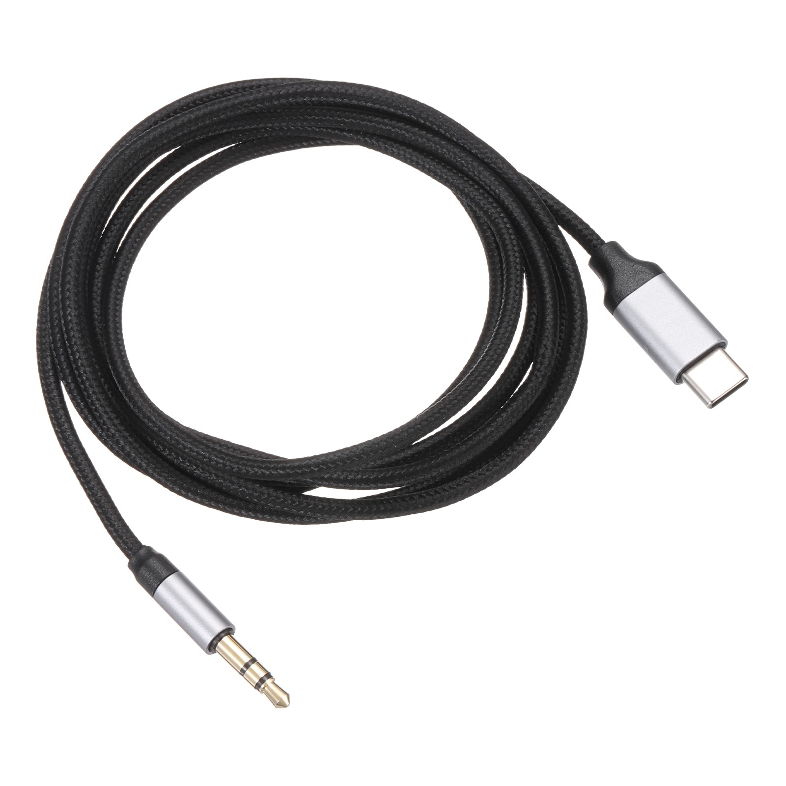 USB C Aux Cable Type C Male to 3.5mm Male Jack Adapter 1.5M/5Ft Gray