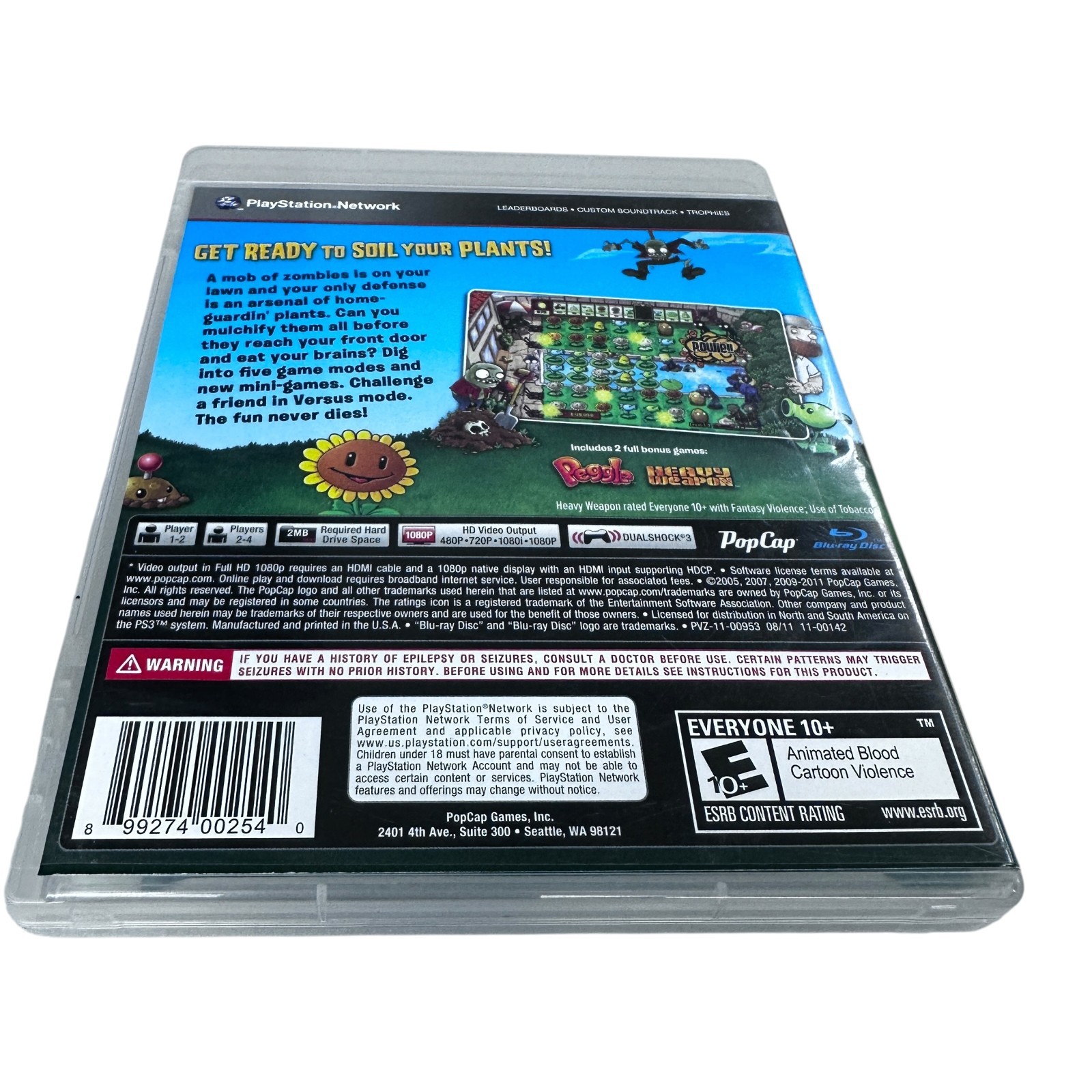 Plants Vs. Zombies – Sony PlayStation 3