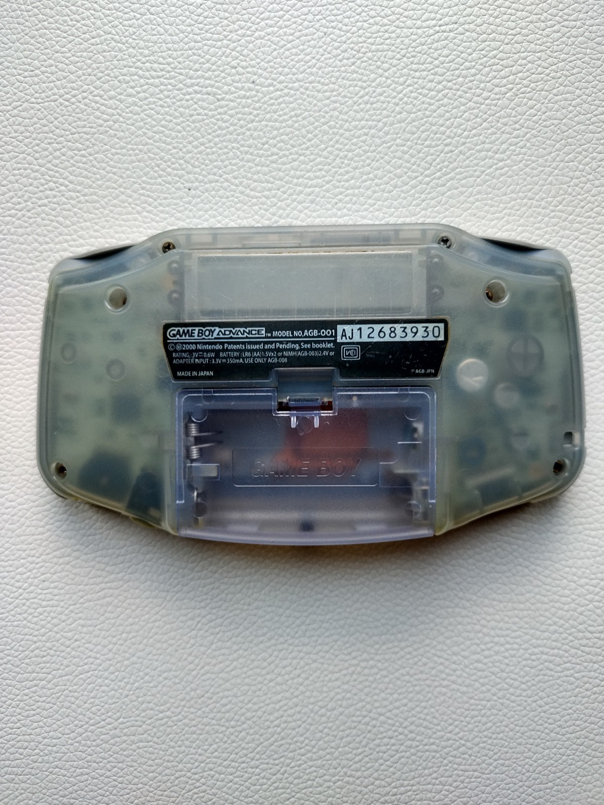 Nintendo Gameboy Advance AGB-001 IPS & Upgrades! “Glacier Acid Wash” Custom