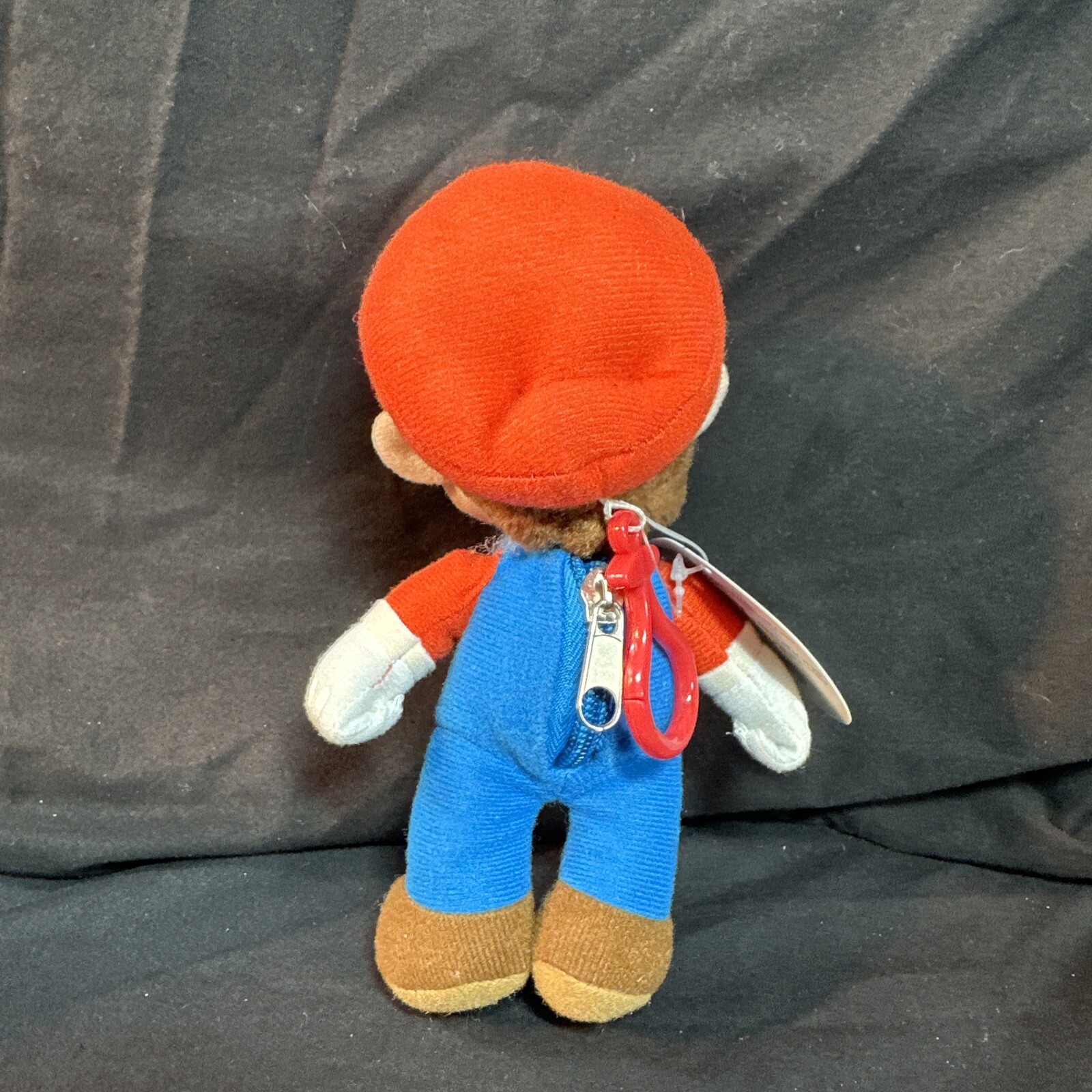 Nintendo 7” Mario Plush Backpack Clip Coin Pouch 2010 New