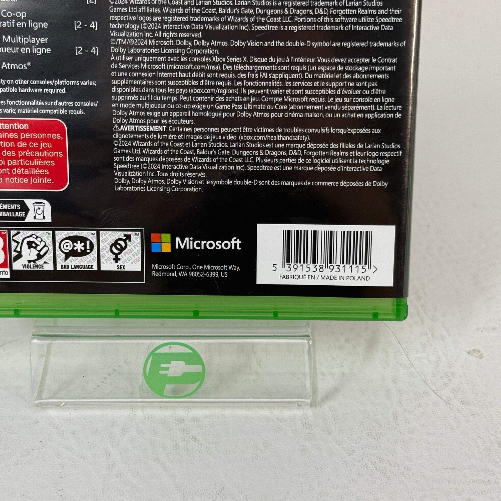 Baldur’s Gate III Deluxe Edition (Microsoft Xbox Series X, 2023)