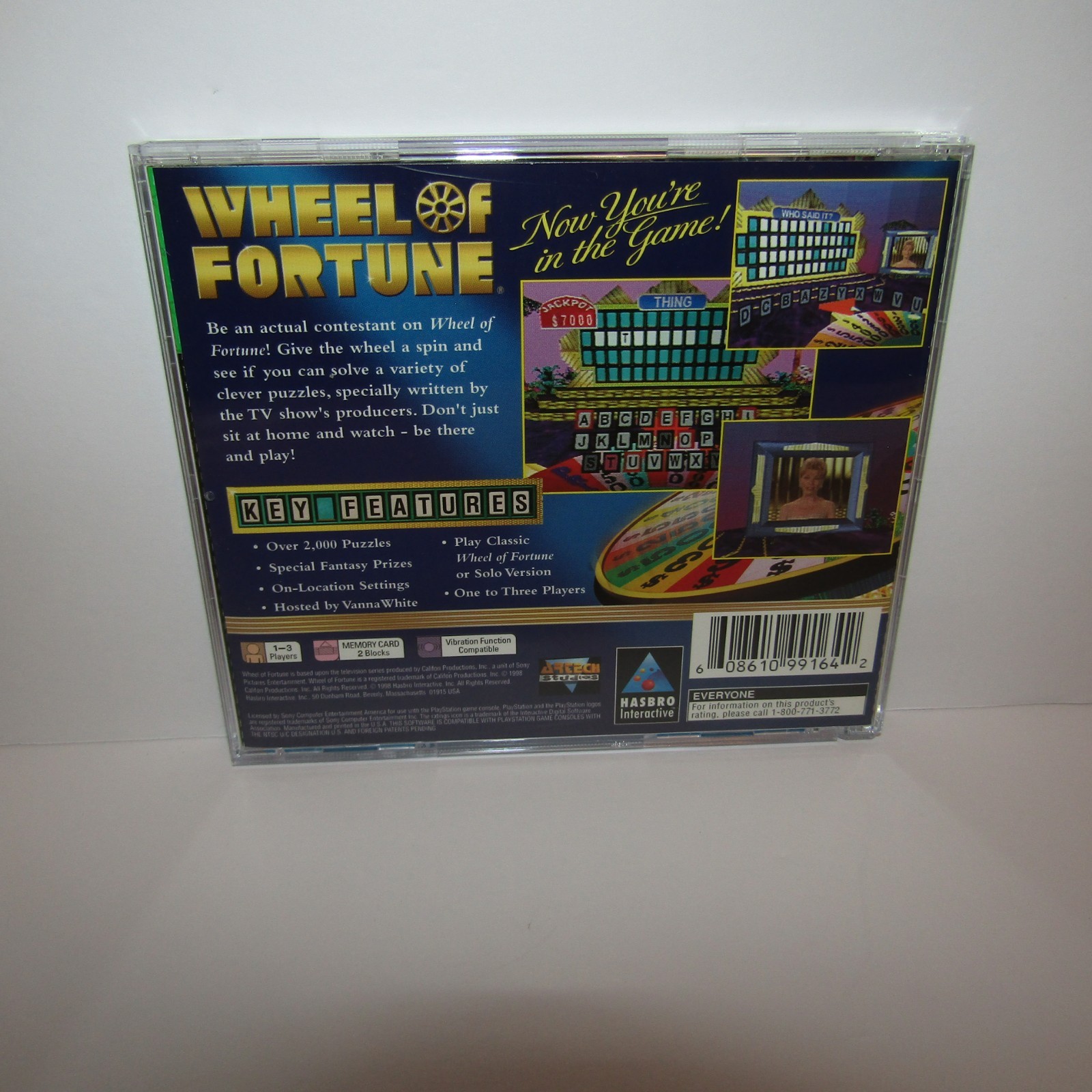 Wheel of Fortune Sony PlayStation 1 PS1 Greatest Hits Video Game w Manual Tested