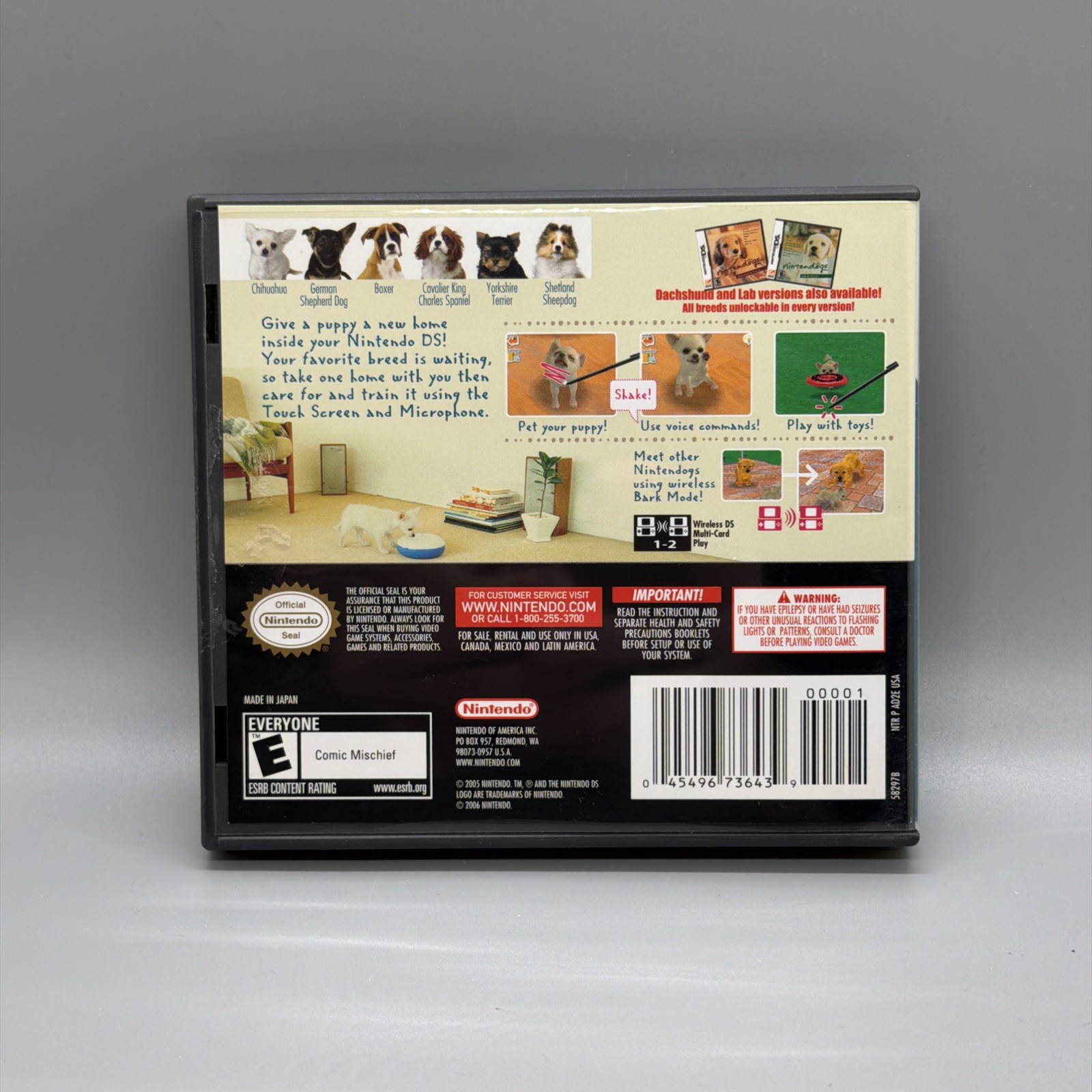 Nintendogs: Chihuahua & Friends Nintendo DS 2005 CIB w/ Manual