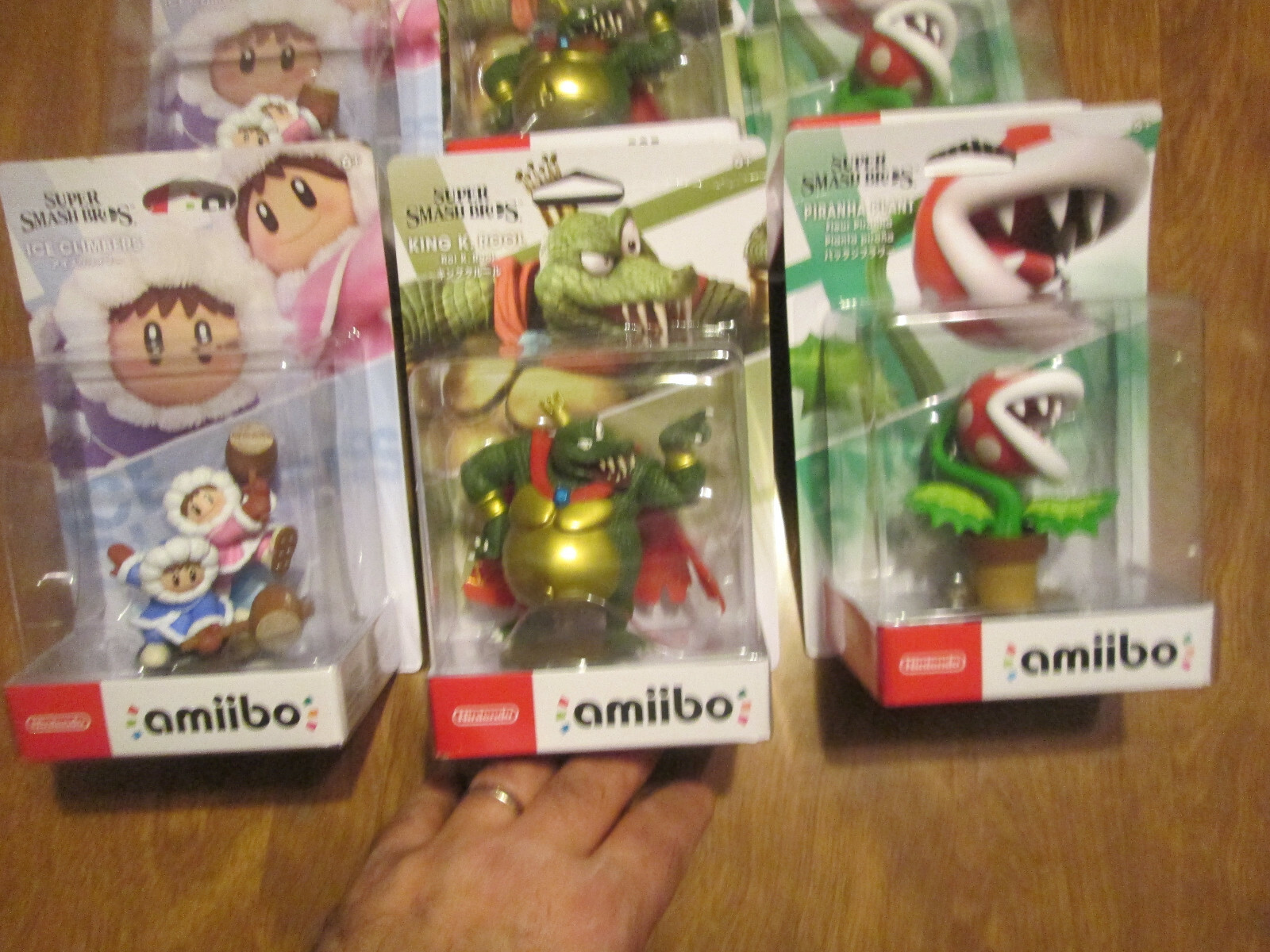PIRANHA PLANT KING K. ROOL & ICE CLIMBERS AMIIBO LOT 3 AMIIBOS Nintendo Switch