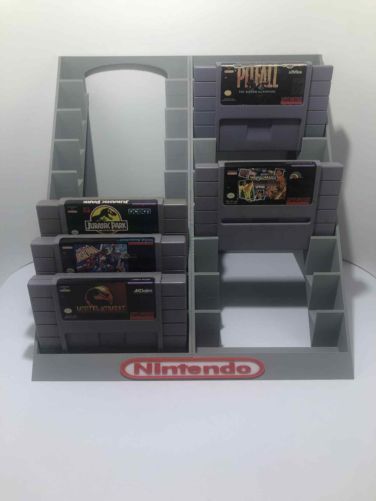 Super Nintendo SNES 18 Cartridge Holder Display Stand, 3d Printed