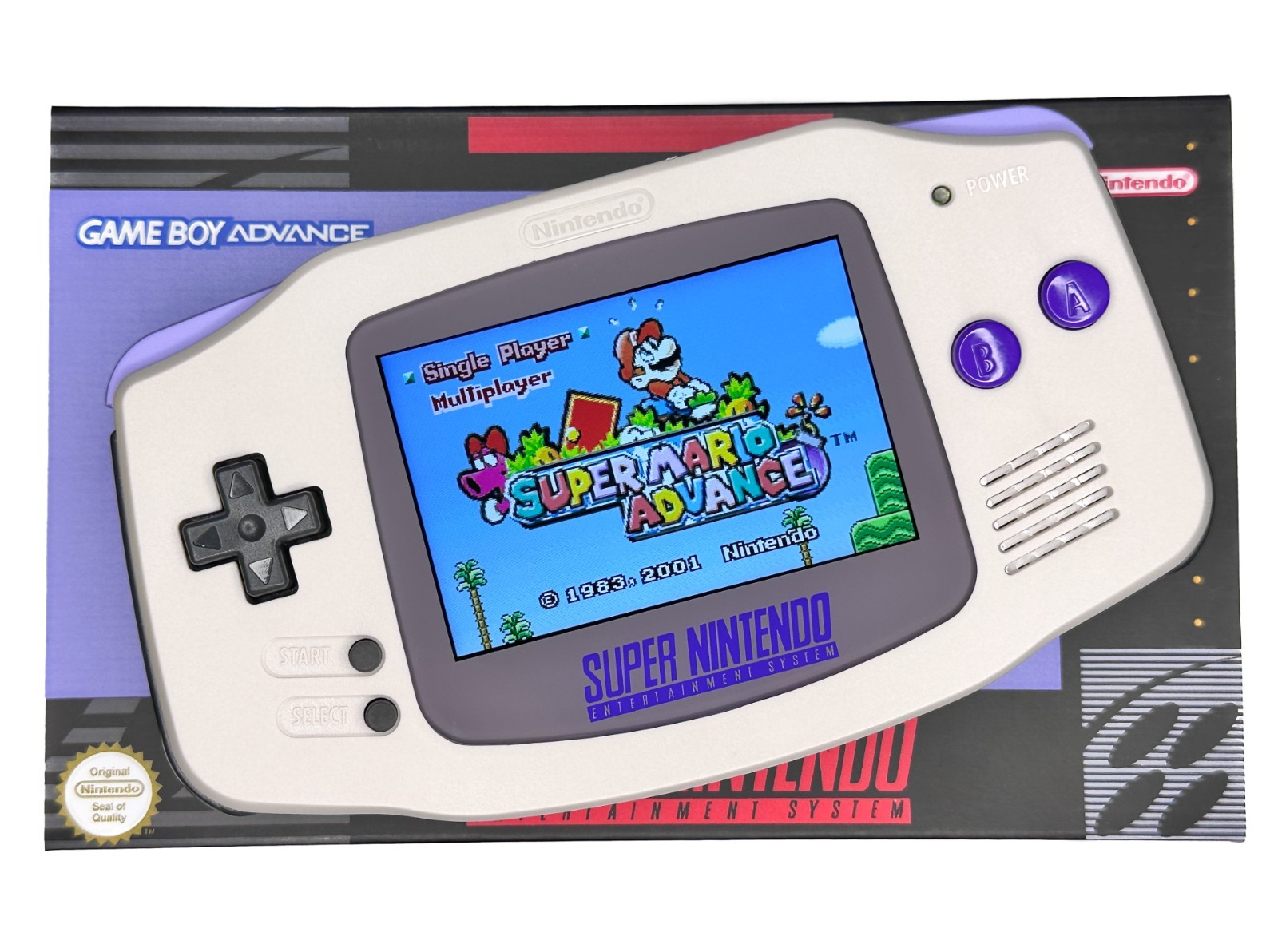 Nintendo Game Boy Advance GBA 3.0 IPS Console UV SNES USB-C Battery