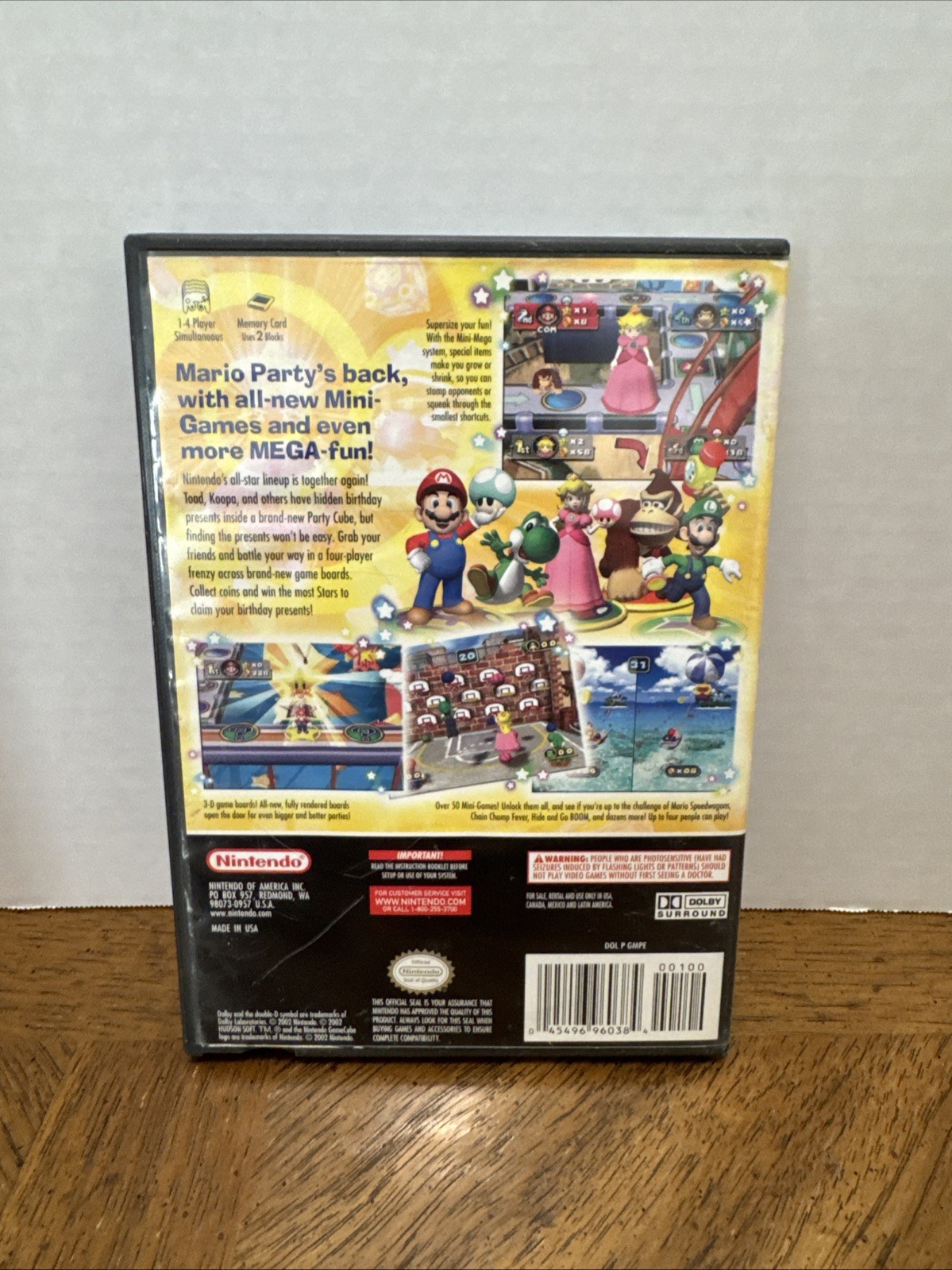 Mario Party 4 (Nintendo GameCube, 2002) Missing Manual