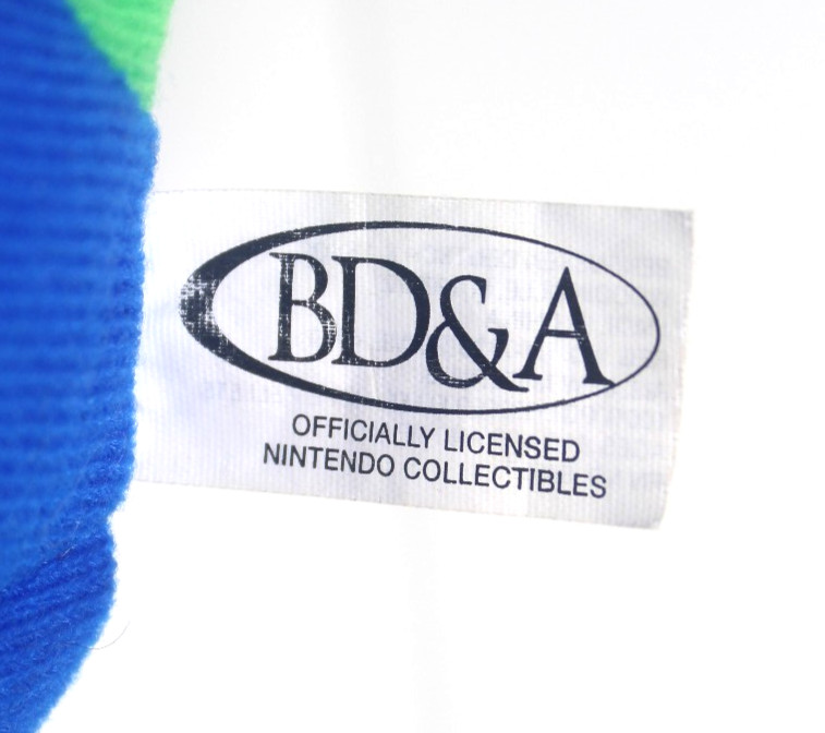 Vintage Nintendo 64 Luigi Beanbag Plush Doll + Hang & Tush Tag (BD&A, 1997)