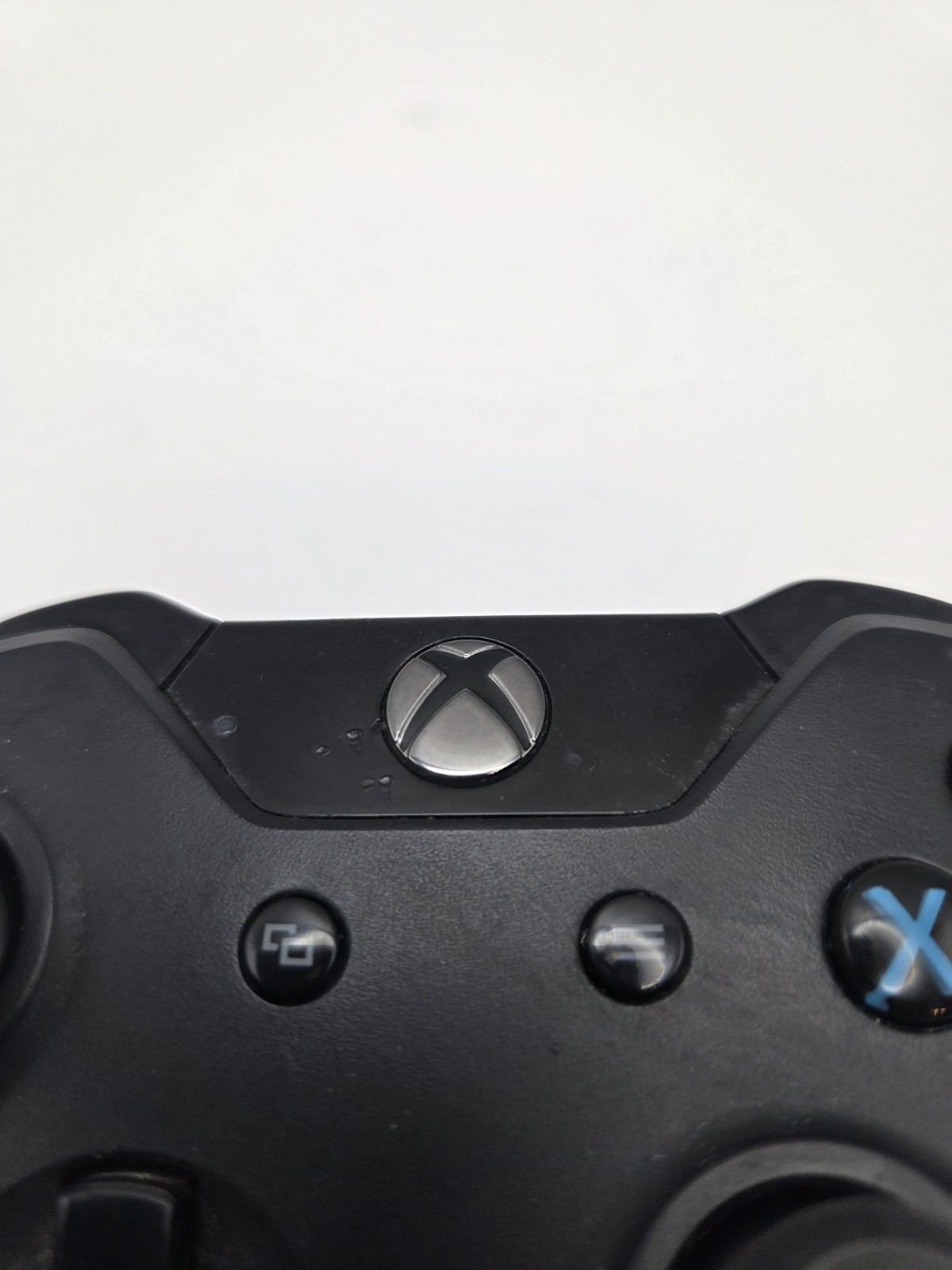 Black Xbox One 1537 Controller – Tested – No Drift – Grey OEM Battery Cover