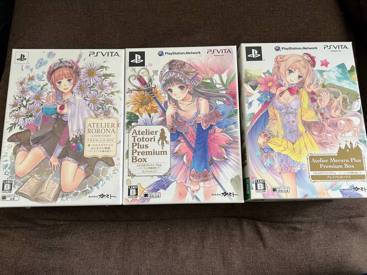 PS VITA Atelier Shin Rorona Totori Meruru Premium Box 3Games Set Japanese