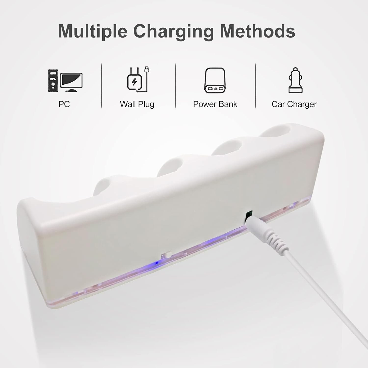4-in-1 Charging Dock with 4PCS 2800mAh Battery for Wii/ Wii U Remote Controller