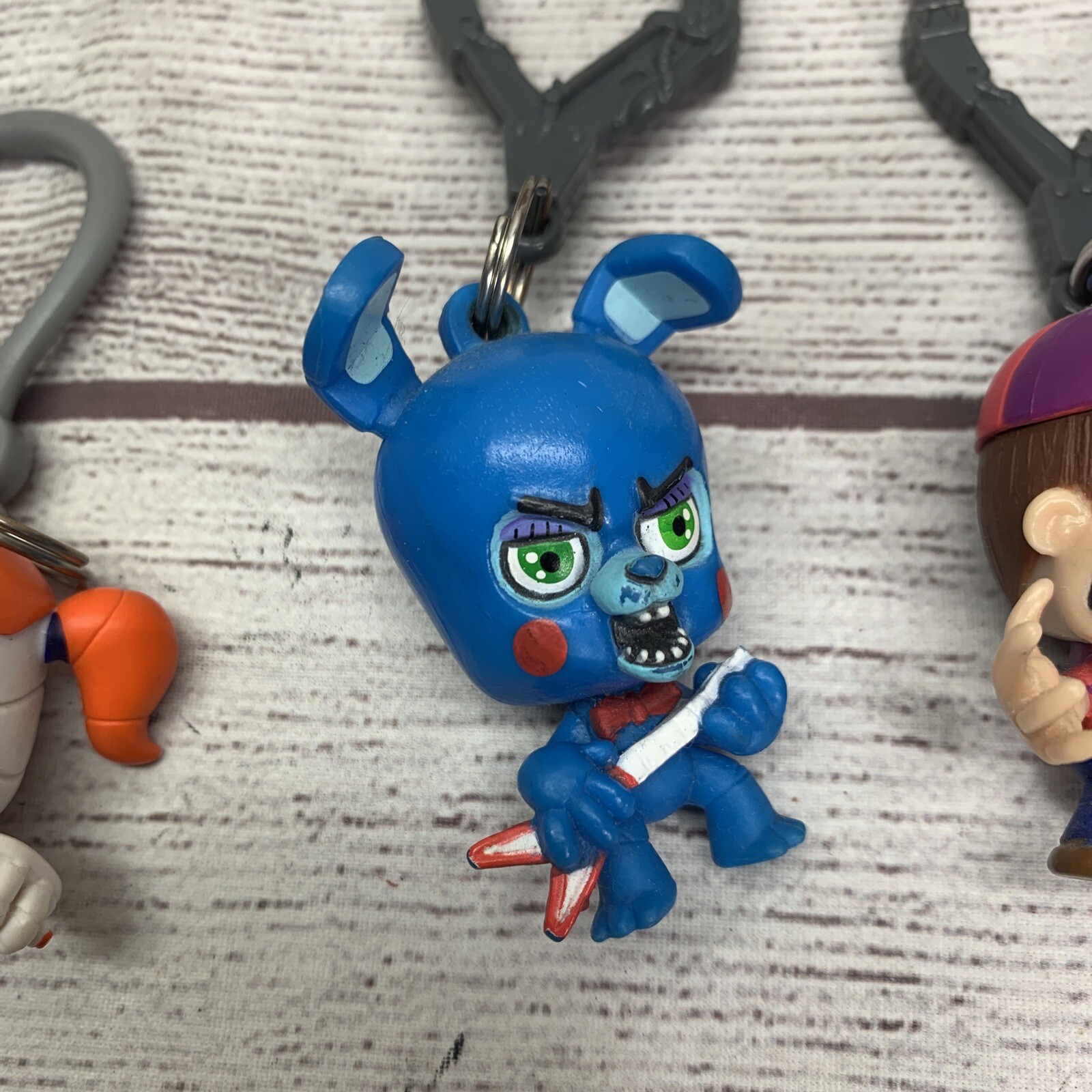 Five Nights At Freddy’s FNAF Backpack Clip, Hanger, Keychain – Lot of 3
