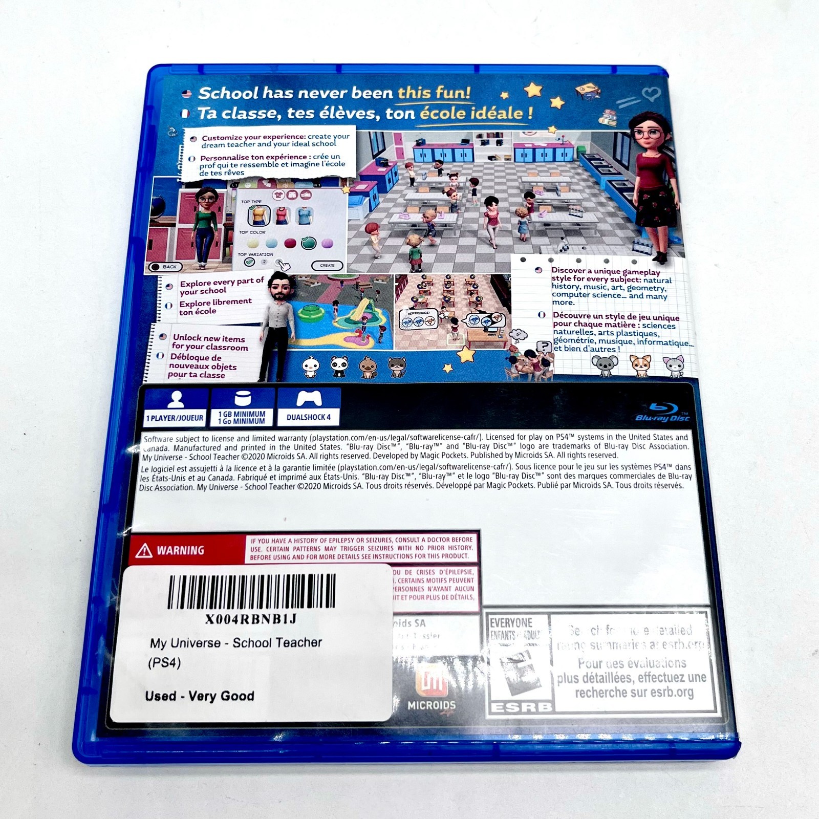 PlayStation 4 Video Game My Universe School Teacher Simulation