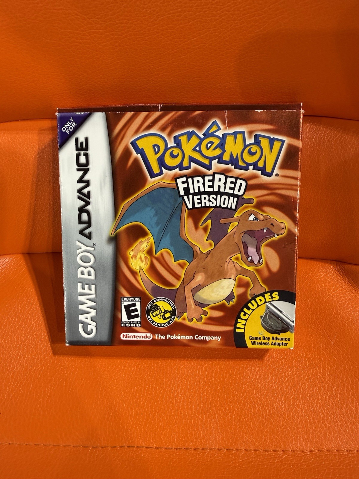 Pokémon Fire Red Wireless Adapter Bundle GBA CiB *Great Condition* All Inserts!