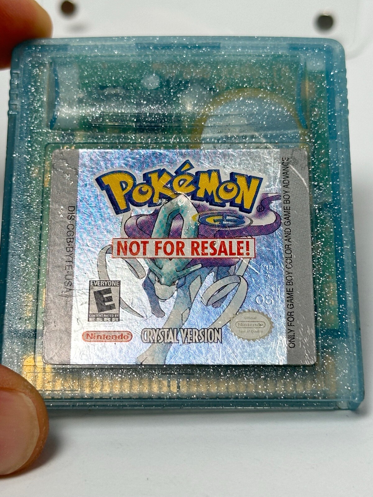 RARE Pokemon Crystal Version (Game Boy Color, 2001) “Not for Resale” Edition NFR
