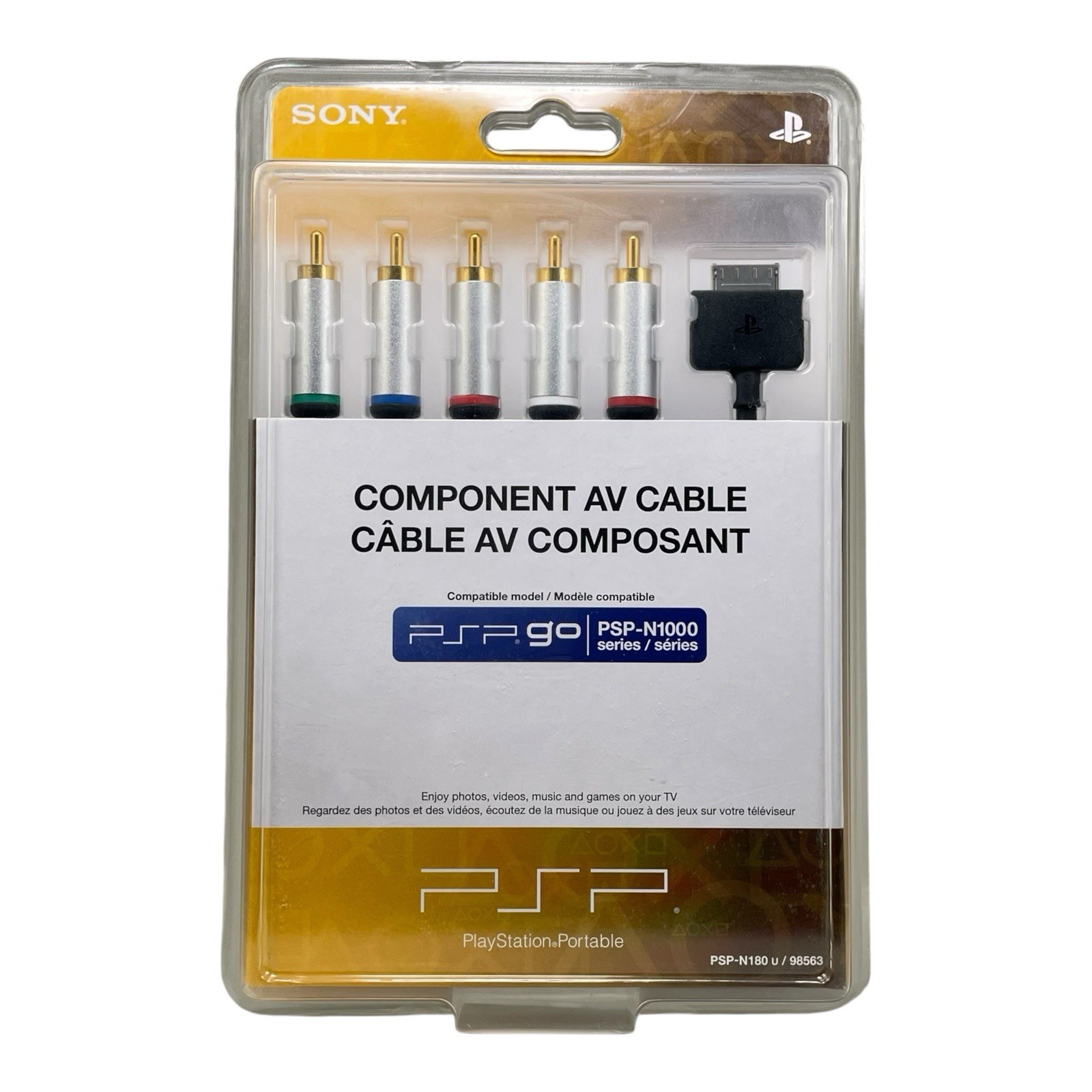 Sony PSP Component AV Cable PSP-N180 OEM TV Output Cable NEW Sealed