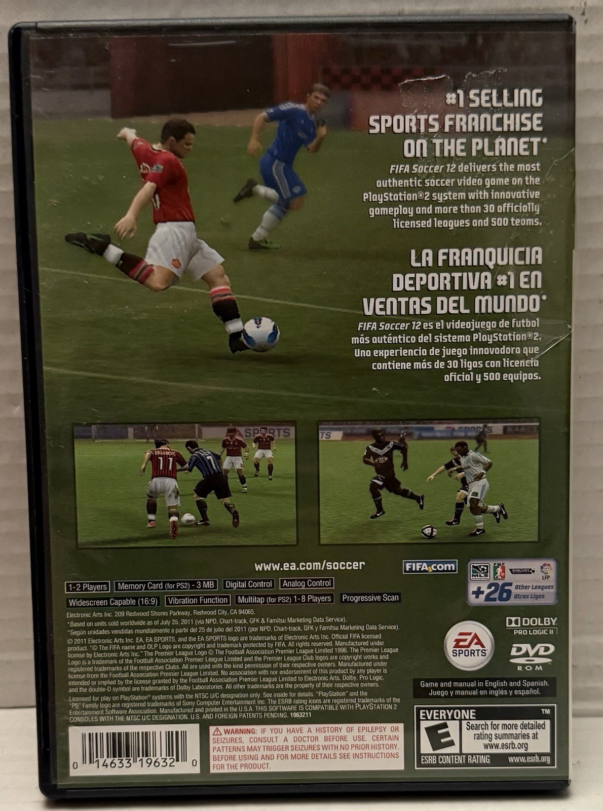 FIFA Soccer 12 (Sony PlayStation 2, 2011) Complete, CIB – Tested