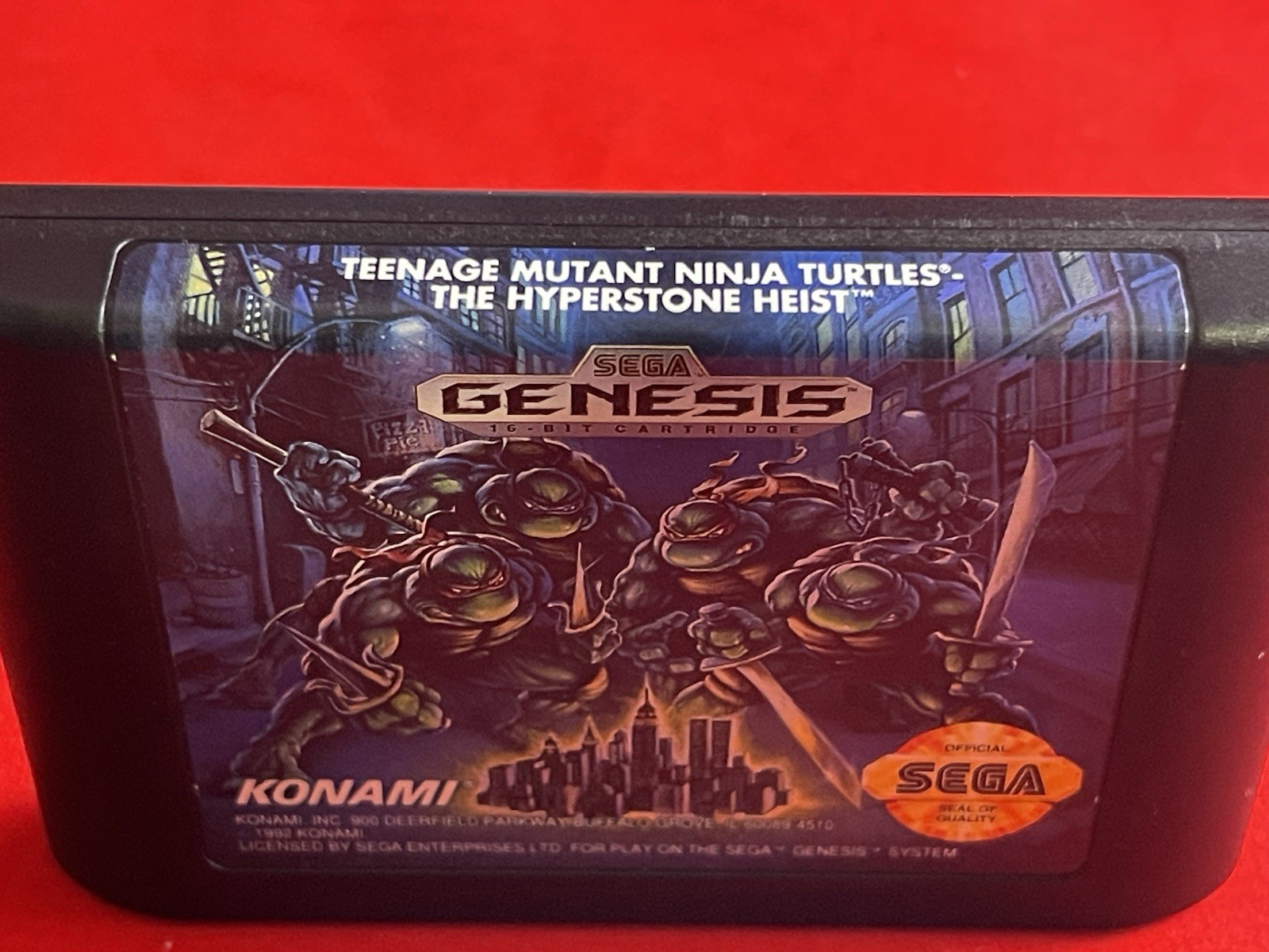 Hyperstone Heist TMNT Sega Genesis 100% COMPLETE IN BOX w/POSTER & REG🔥
