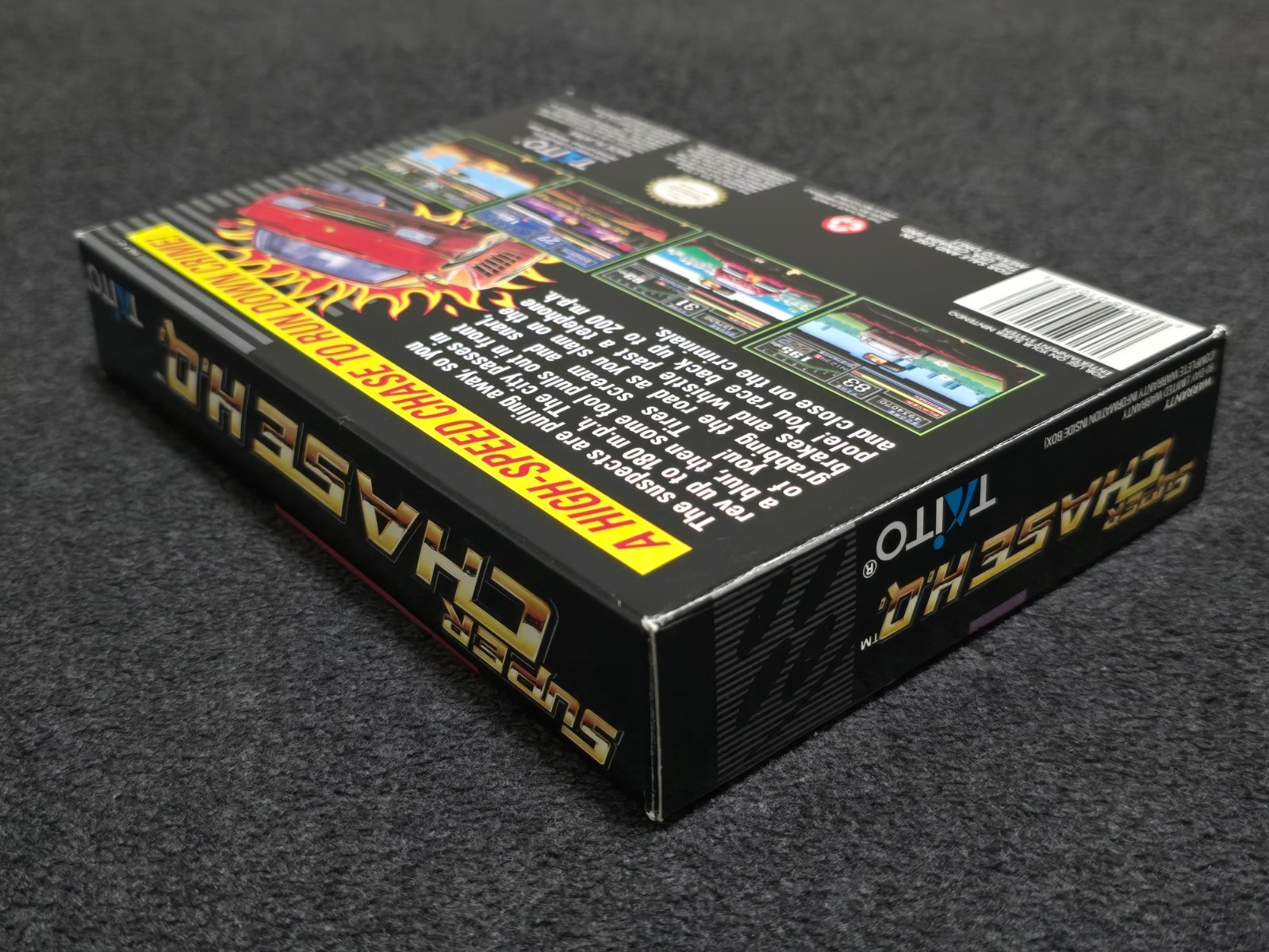 SNES Super CHASE H.Q. Complete CIB Box Game Super Nintendo Chase HQ Taito Poster