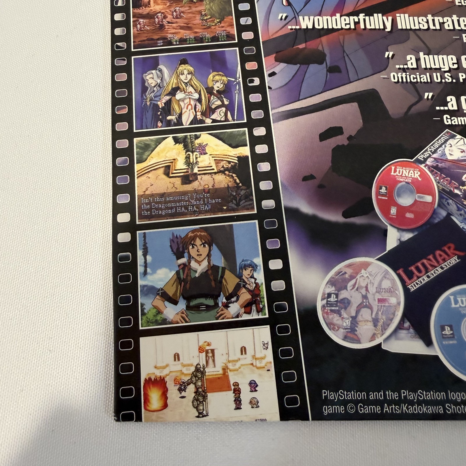 Lunar Silver Star Story PlayStation 1998 Working Designs Promo Standee