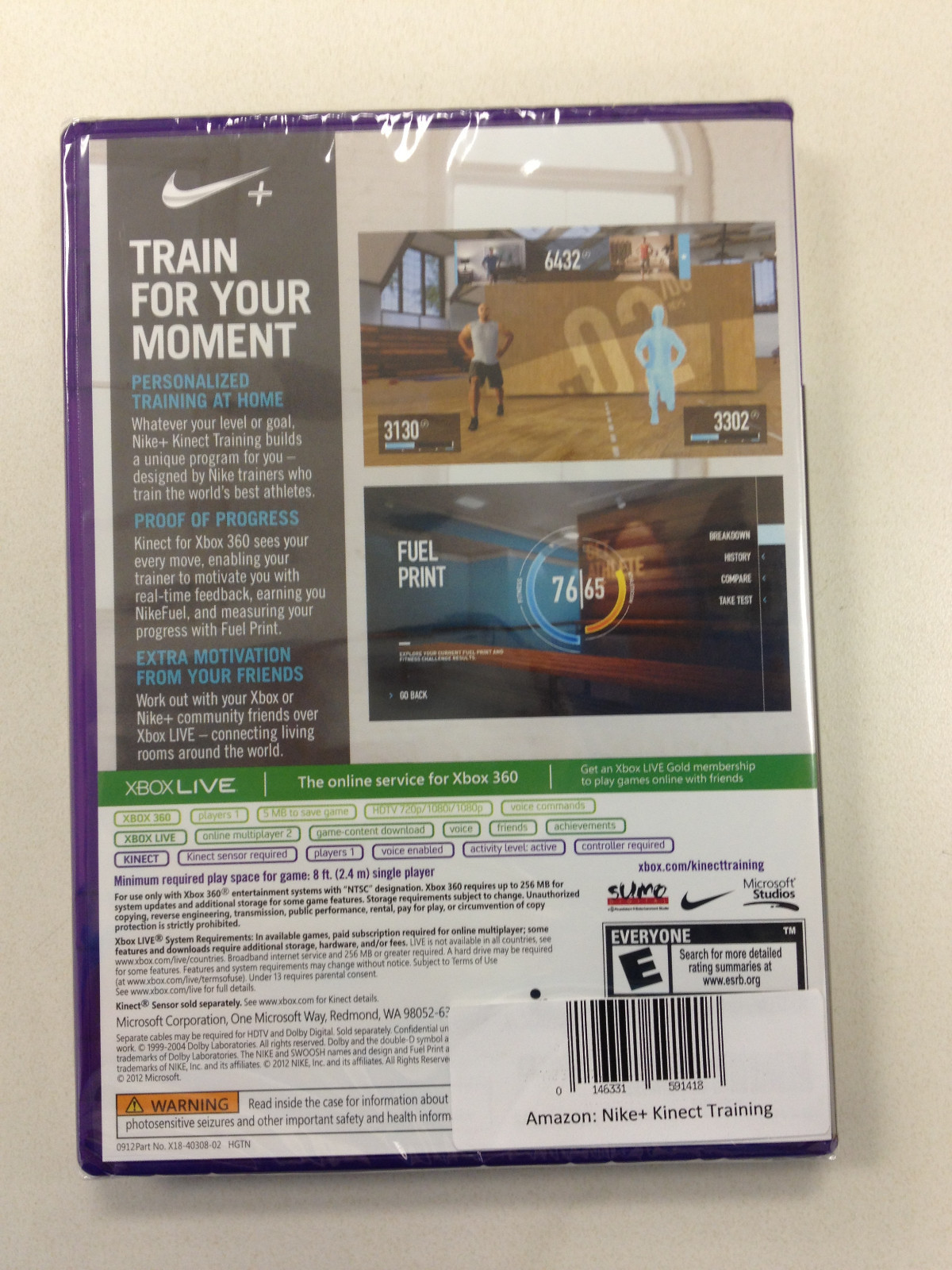 Nike + Kinect Training for Xbox 360 BRAND NEW NEVER BEEN USED!!!