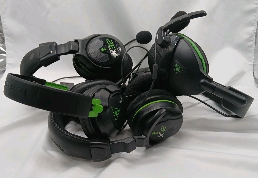 Lot Of 4 Turtle Beach S600 X32 X42 Recon Wired Wireless Gaming Headsets UNTESTED