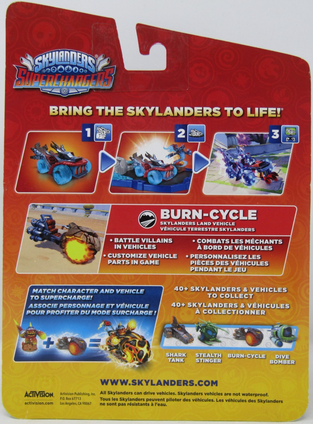 Skylanders Superchargers Burn Cycle Vehicle Figure
