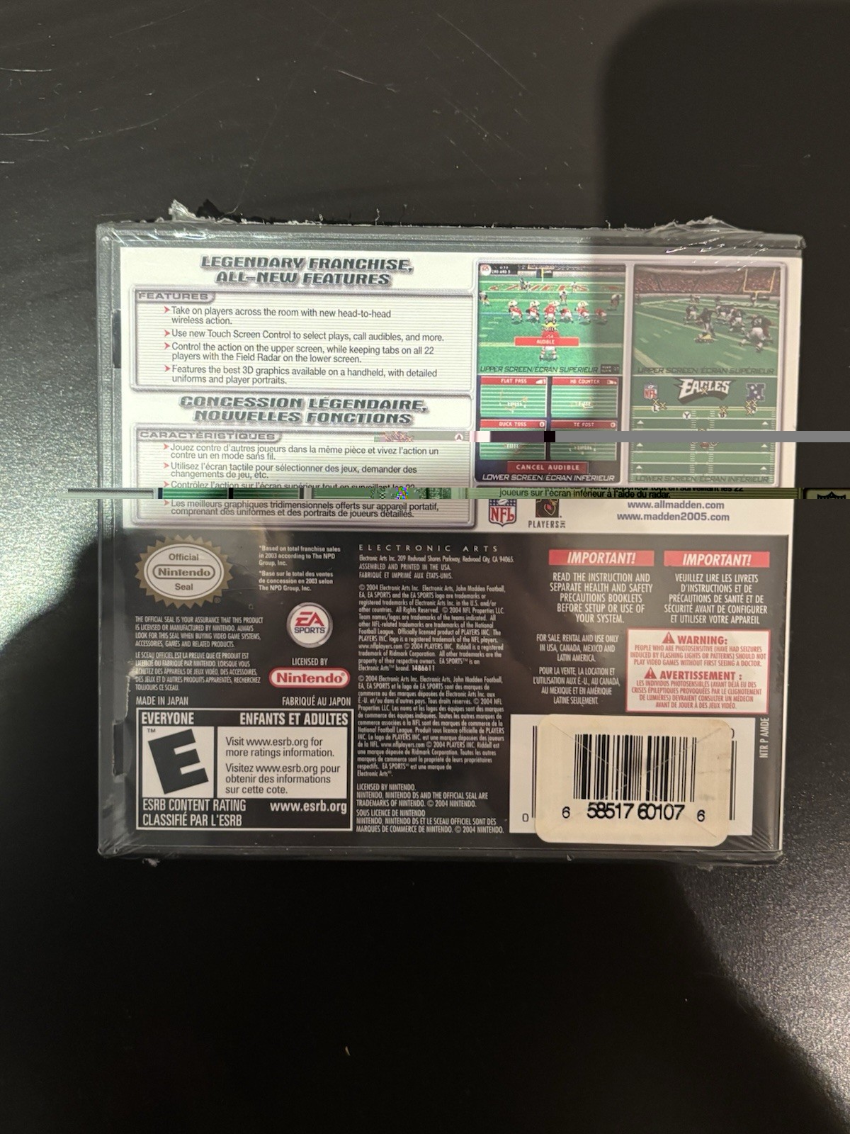 Madden 2005 (Nintendo DS, 2004) NFL Football BRAND NEW FACTORY SEALED