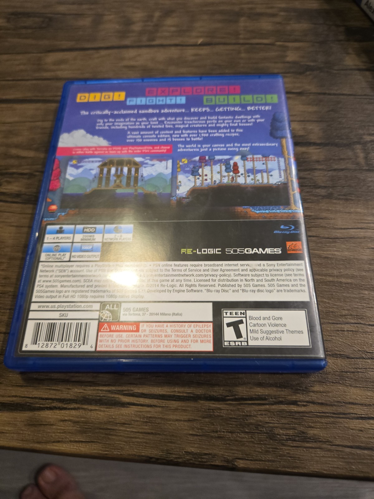 PS4 Game Bundle Lot of 6 – Terraria, Rayman Legends, Mega Man 11, Flashback+More