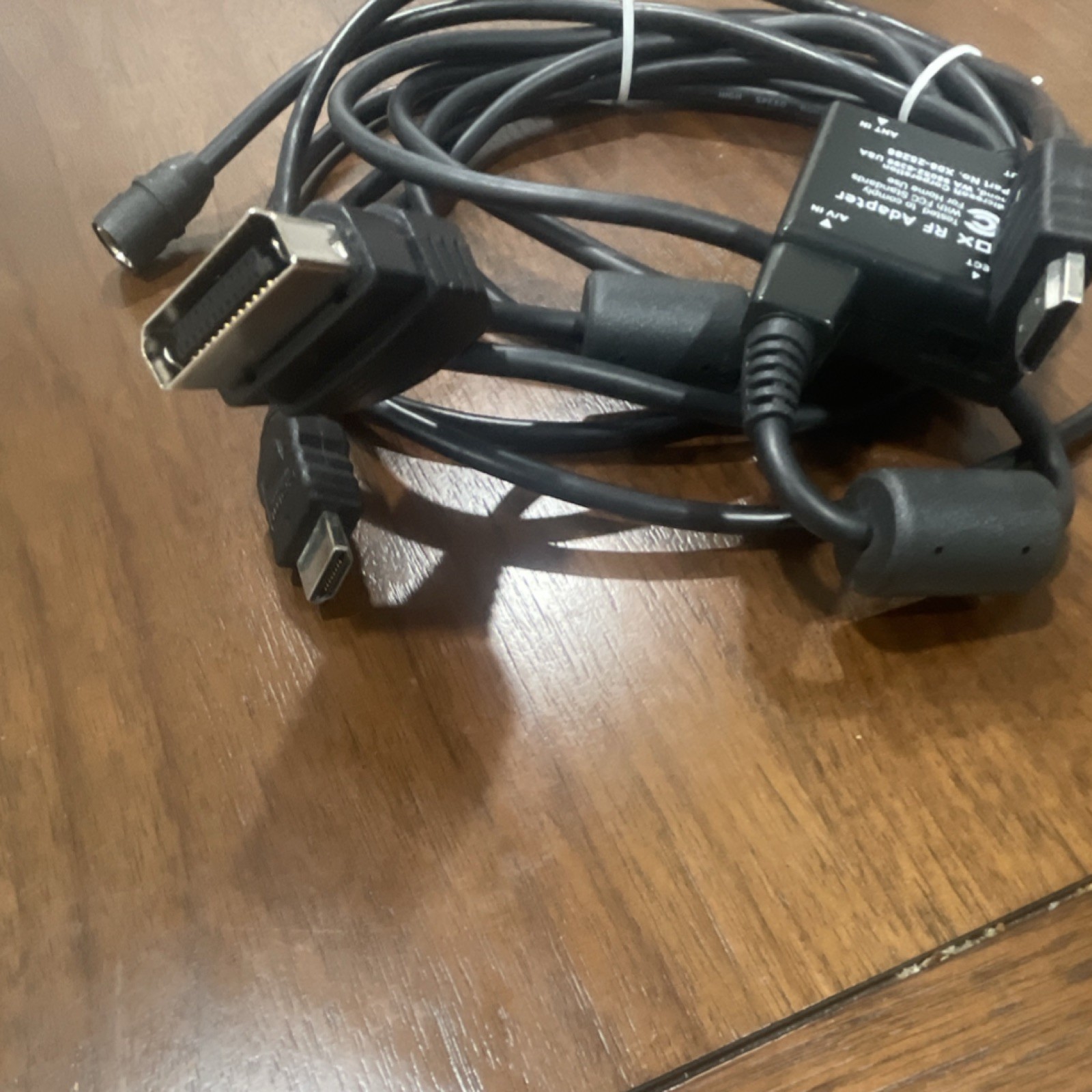 Microsoft Xbox RF Adapter Cable X08-25286 6ft Black Wired Console Accessory