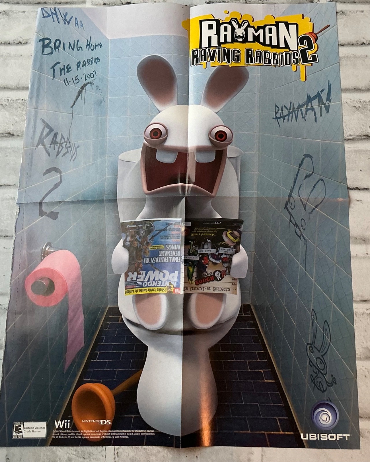 Rayman Raving Rabbids 2 – Poster Nintendo Power 14.5 x 20