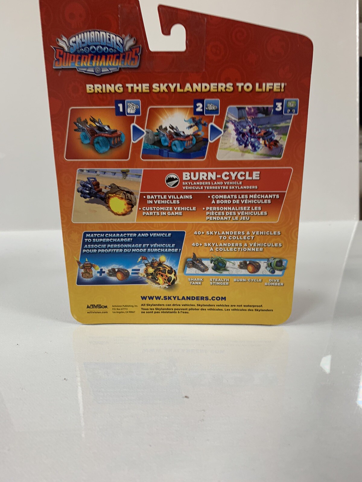 Skylanders Super Chargers Burn Cycle Video Game Figure Vehicle Brand New Sealed