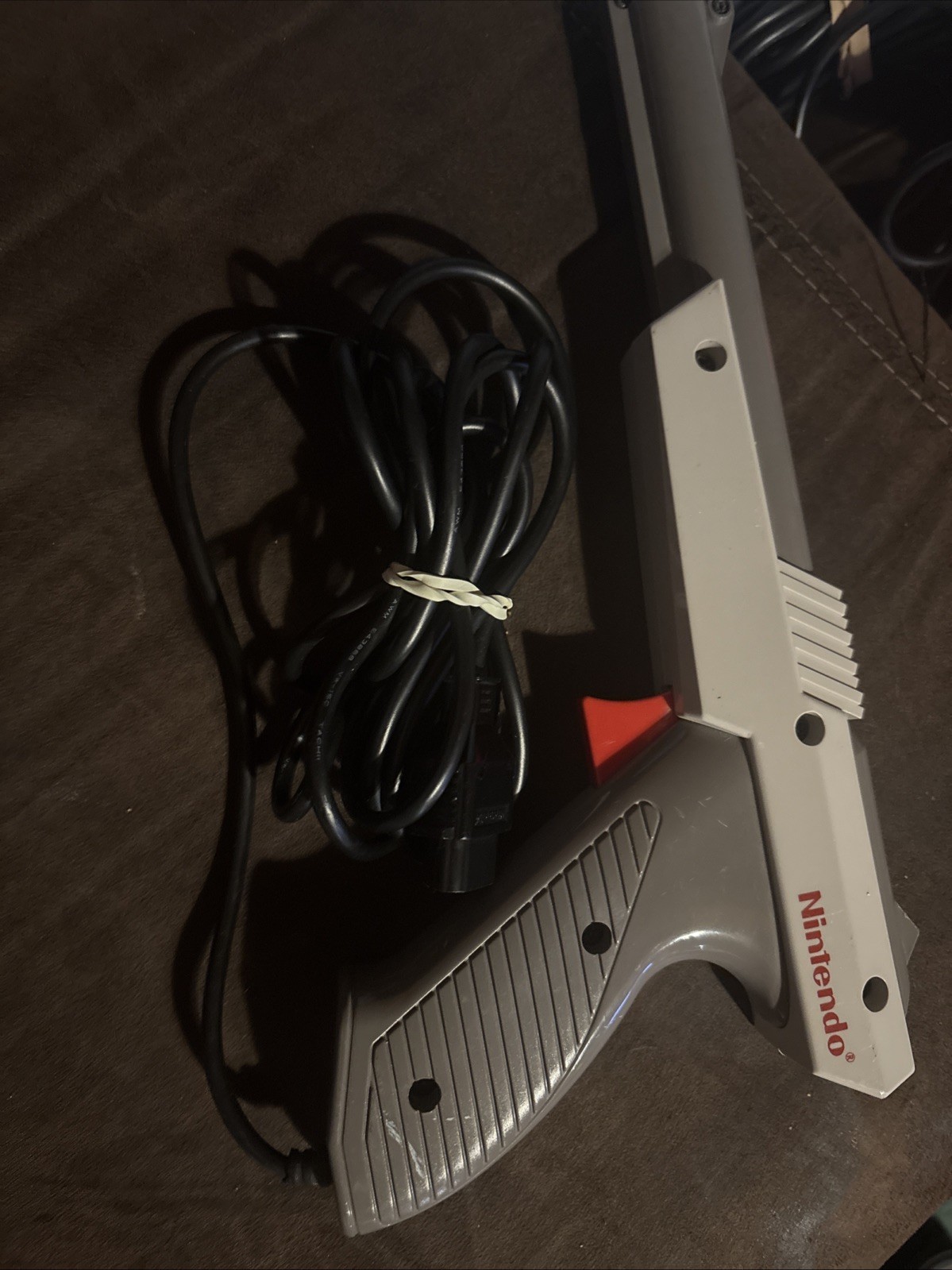 Nintendo Zapper Light Gun Controller Grey Gray OEM Official Tested NES-005