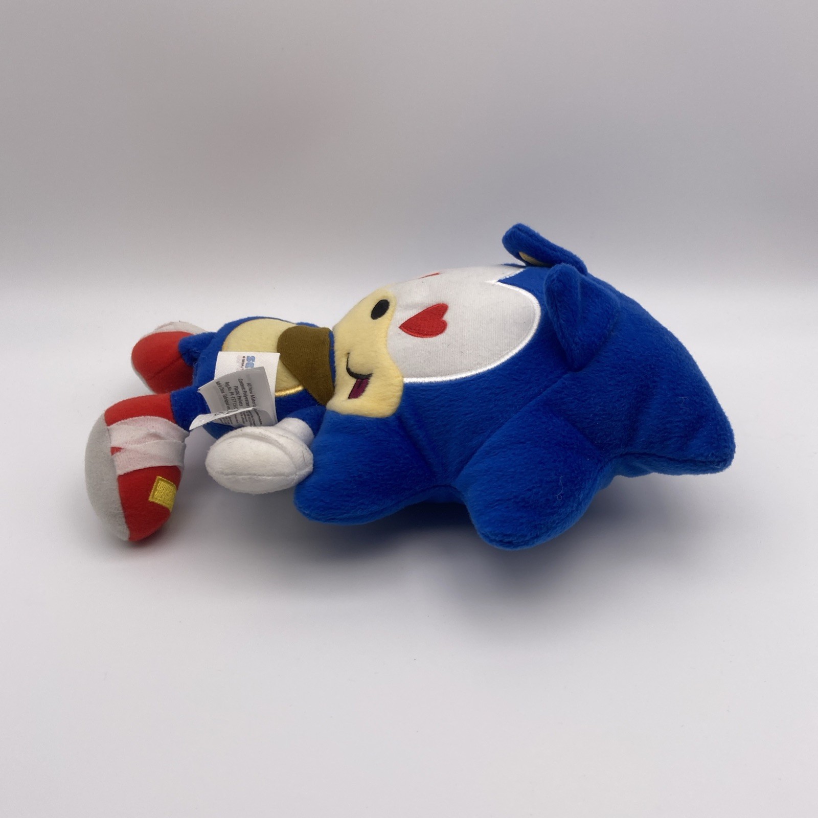 Sonic Boom Sonic the Hedgehog Plush Doll With Heart Emoji Eyes Sega Tomy 10″