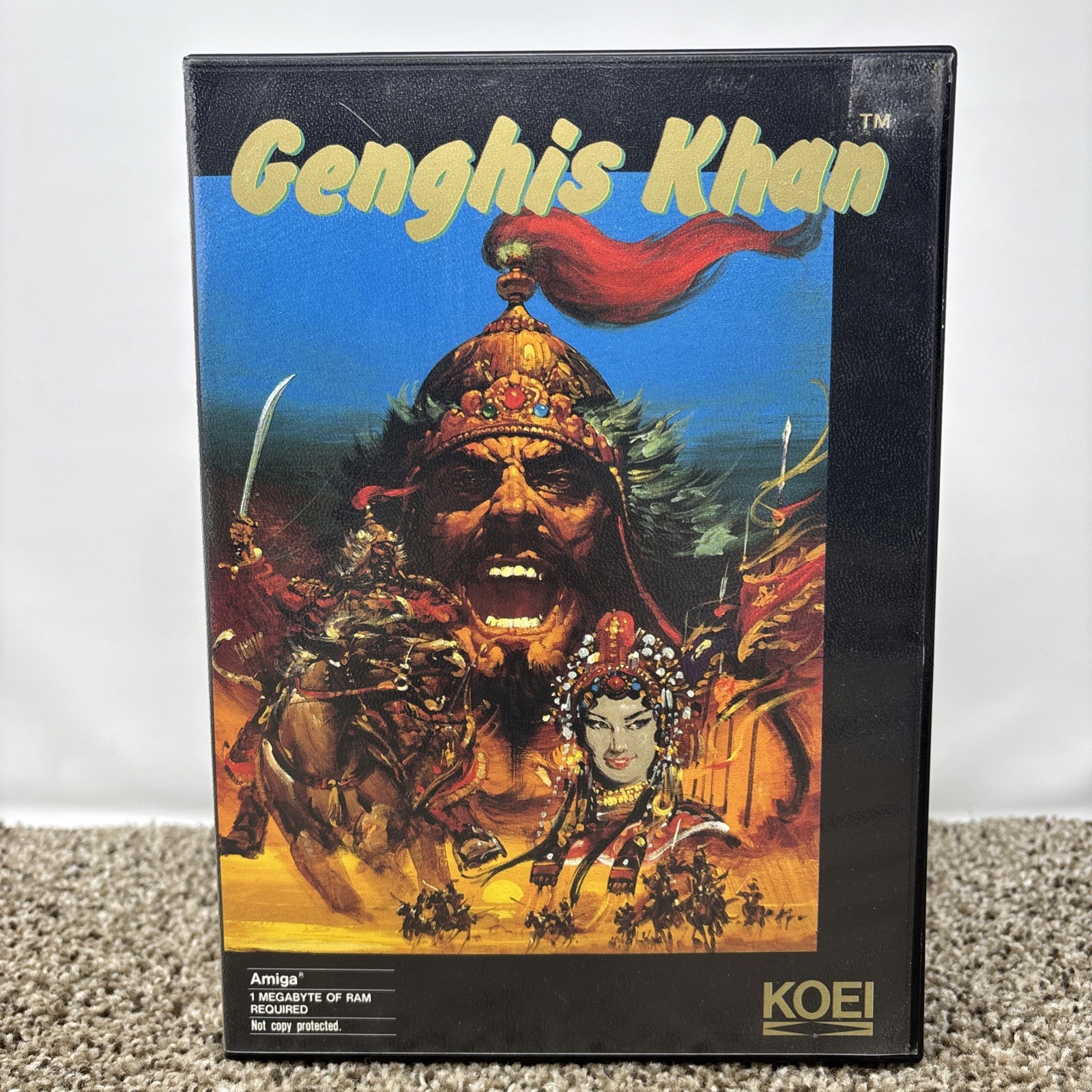 Genghis Khan w/ Manual & Inserts 3.5″ Commodore Amiga Untested