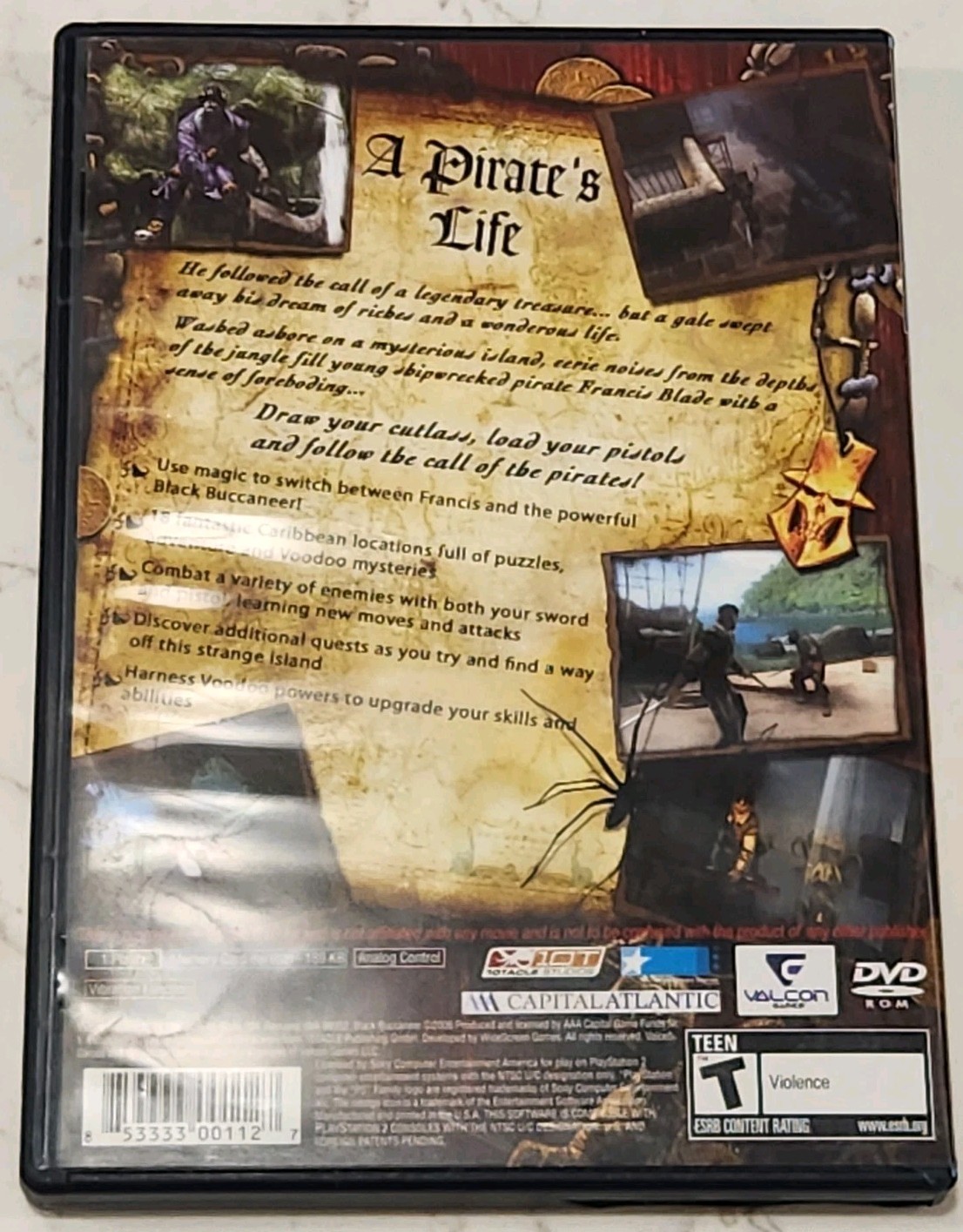 Pirates: Legend of the Black Buccaneer Sony PlayStation 2 PS2 Complete Tested
