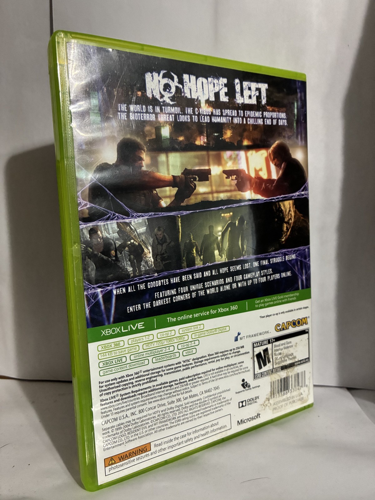 Resident Evil 6 (Microsoft Xbox 360, 2012)