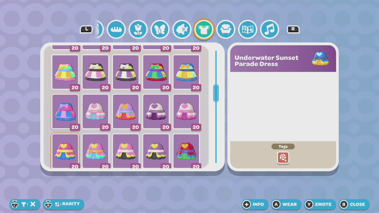 Hello Kitty Island Adventure Clothes 👗Any Item Nintendo Only