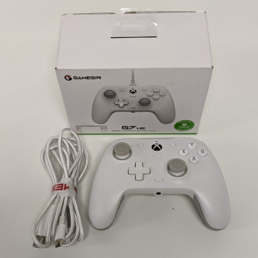 GameSir G7 HE White Wired Controller Xbox Series X|S Xbox One PC