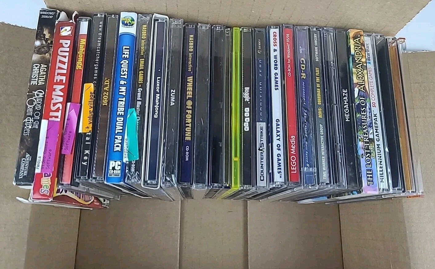 Lot Of 20+ CD-ROMS PC Games Windows Popcap Microsoft Doom Puzzles *AS IS*