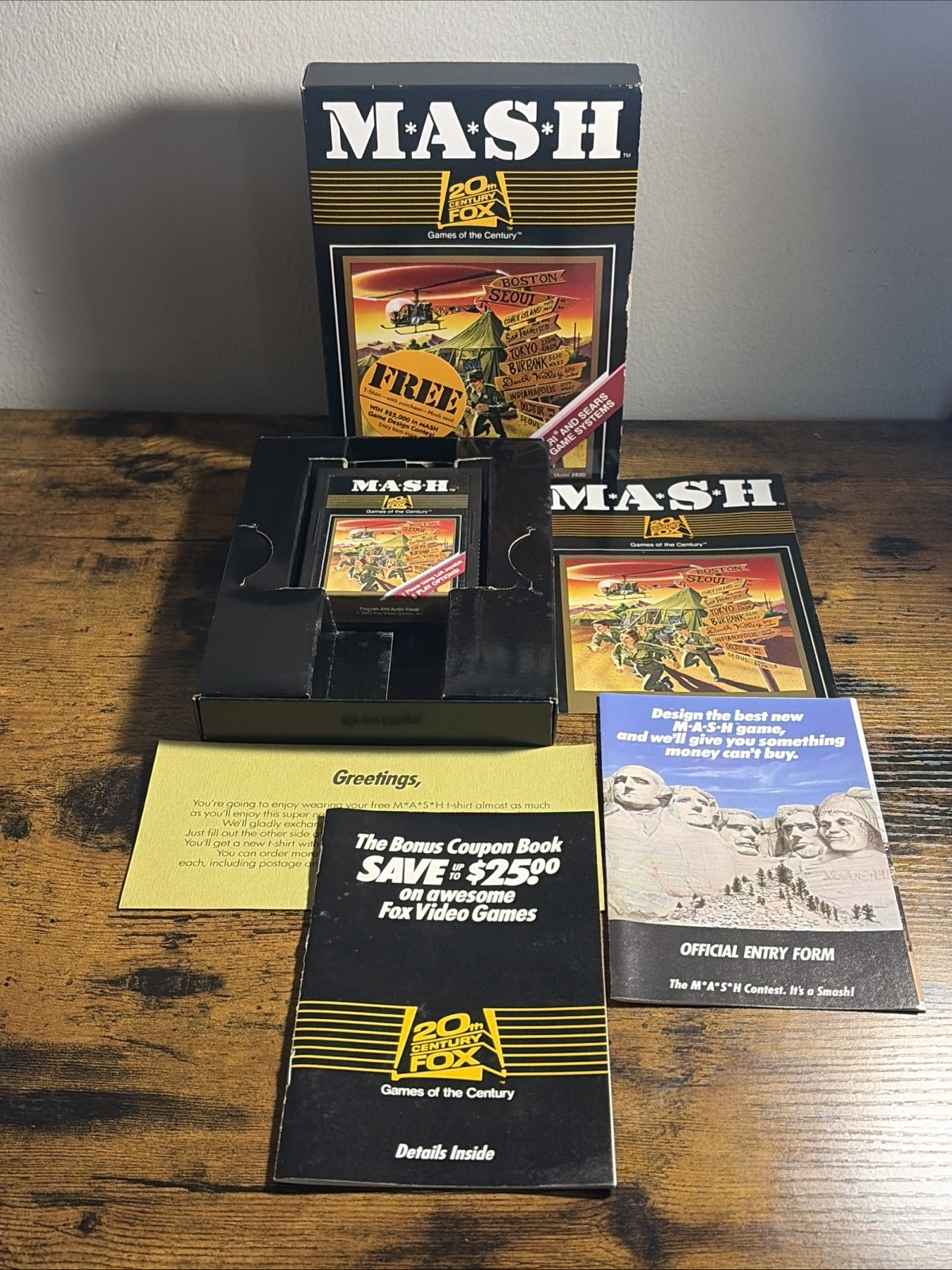 MASH 20th Century Fox (Atari 2600, 1983) Complete In Box CIB.