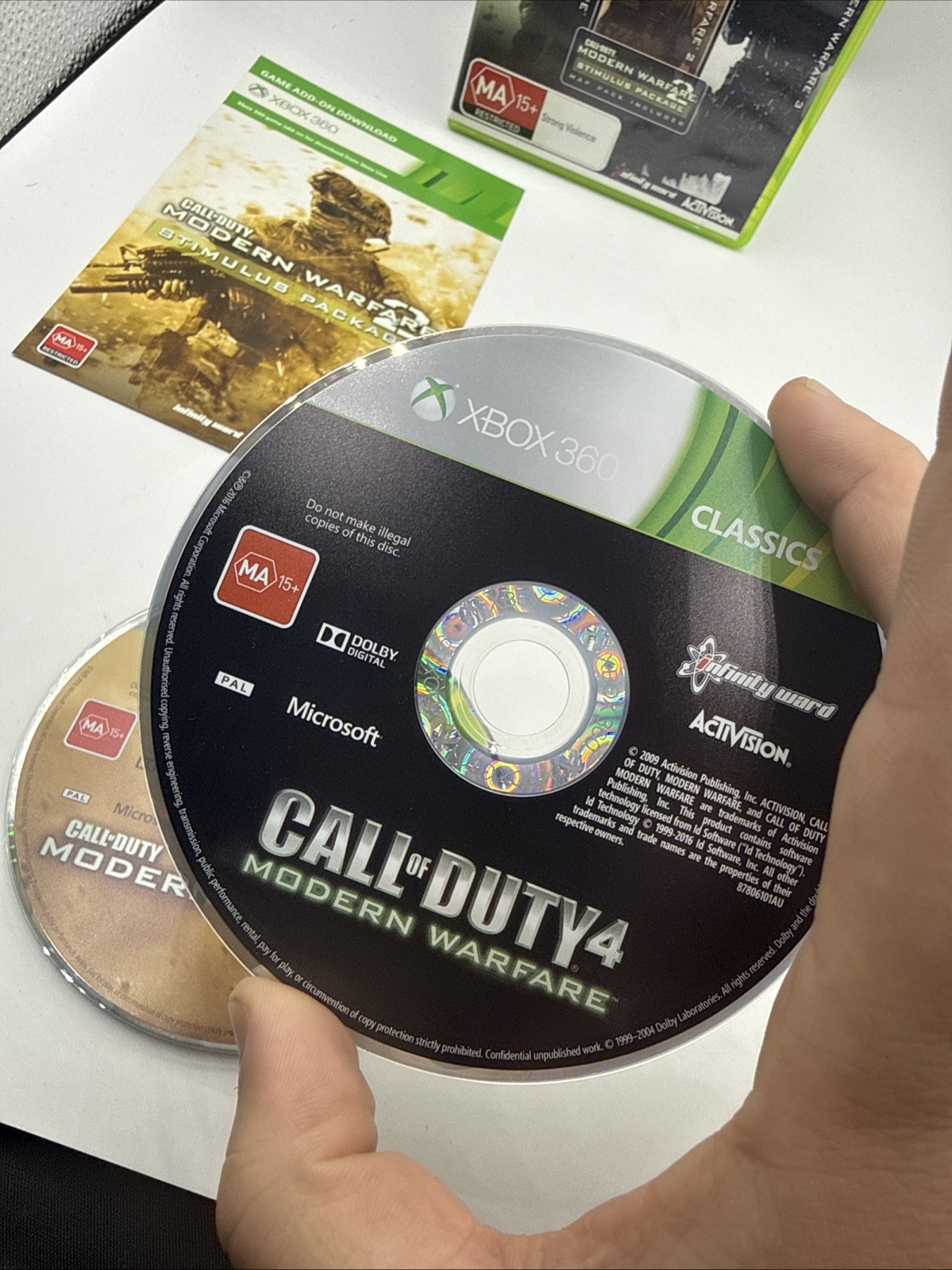 Call of Duty Modern Warfare Trilogy Xbox 360 SUPER RARE GEM! MW1, MW2, MW3