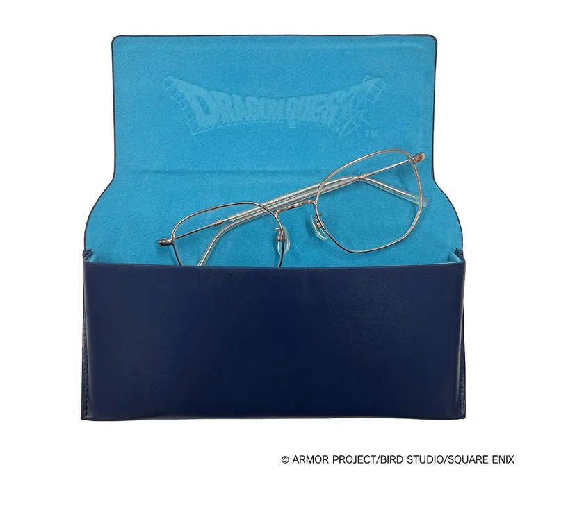 Dragon Quest Smile Slime Embroidery Glasses Case Pochette Lunettes Japan New
