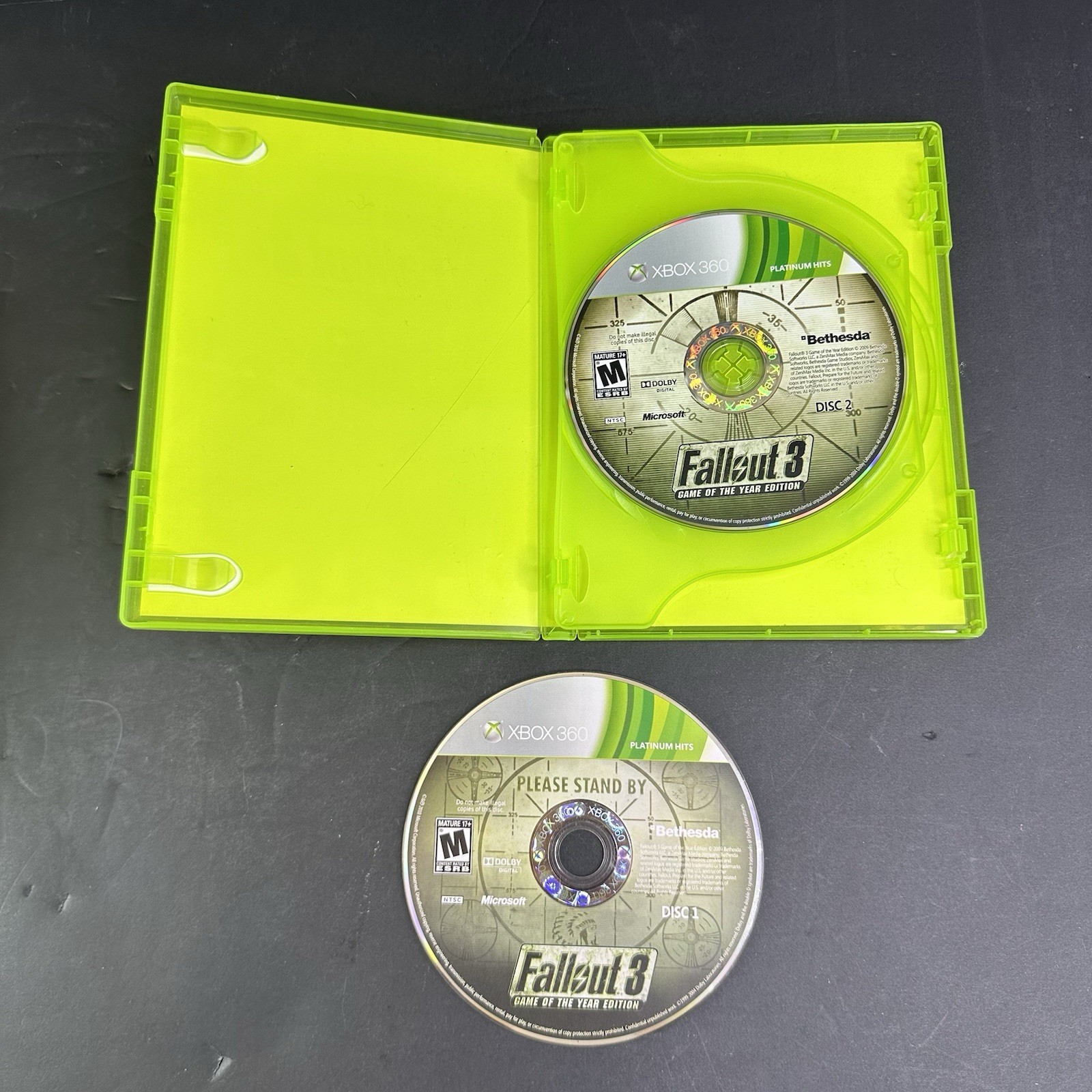 Fallout 3 – Game of the Year Edition (Microsoft Xbox 360, 2009) No Manual