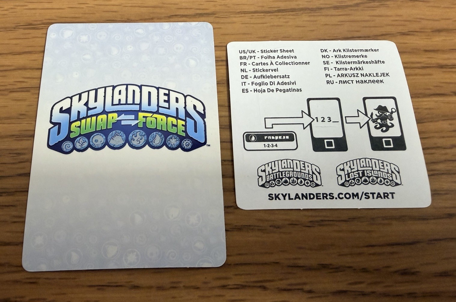 Skylanders Swap Force Wham-Shell Lightcore 84676888 2013 W/ Stat Card Sticker