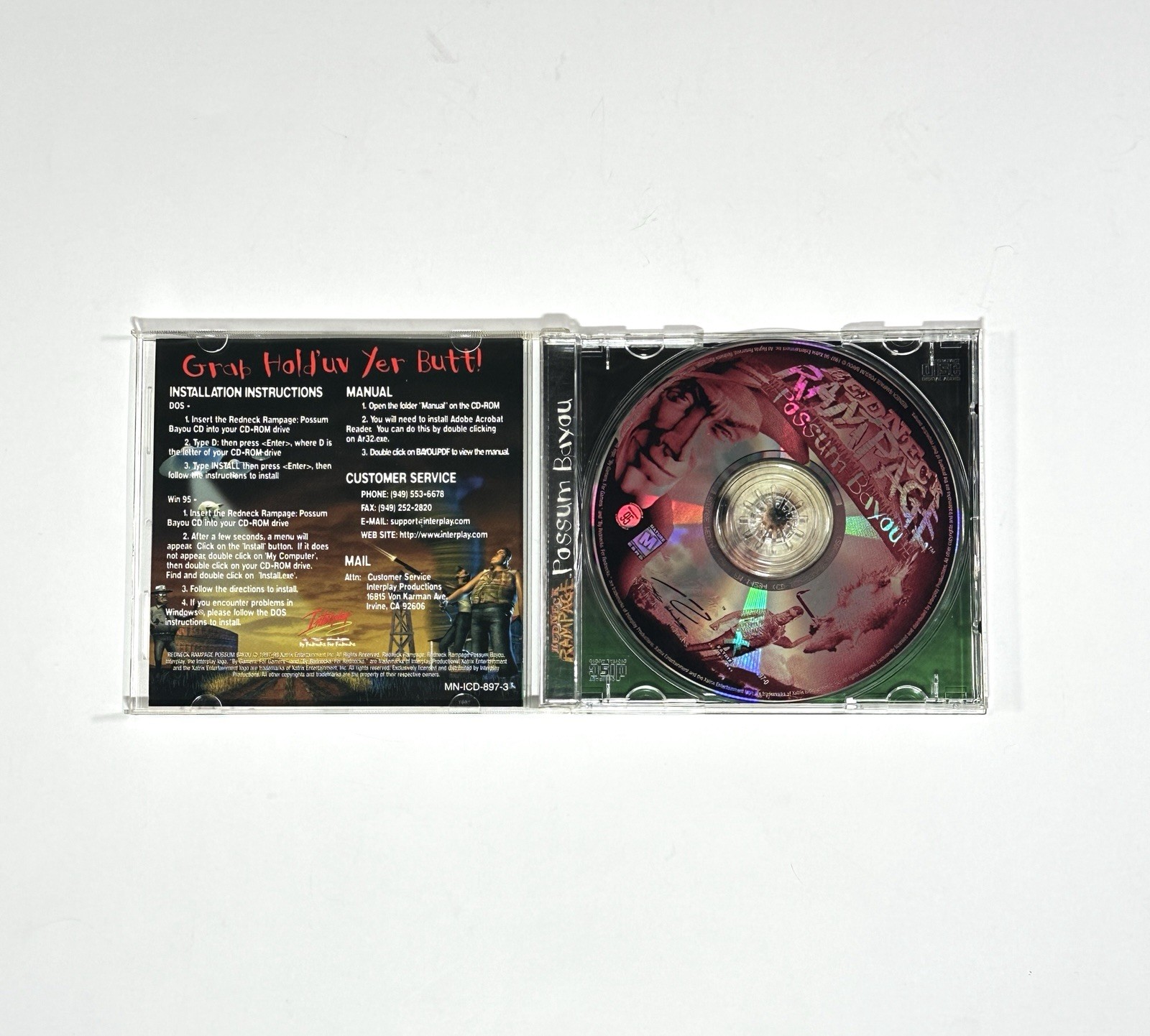 Redneck Rampage PC CD-ROM 1997 Interplay Productions Xatrix Entertainment Tested