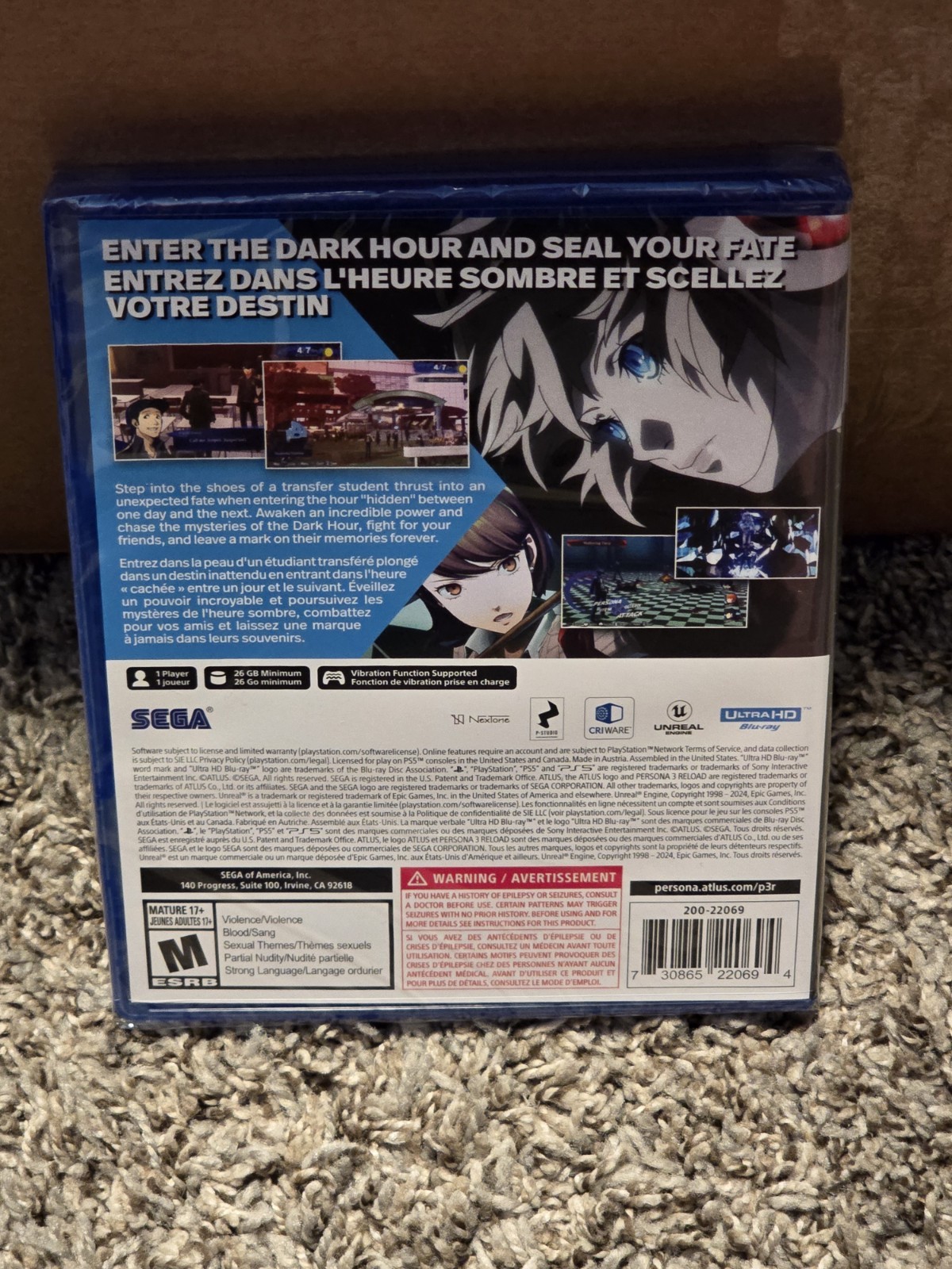 Persona 3: Reload (Sony PlayStation 5 PS5) BRAND NEW FACTORY SEALED
