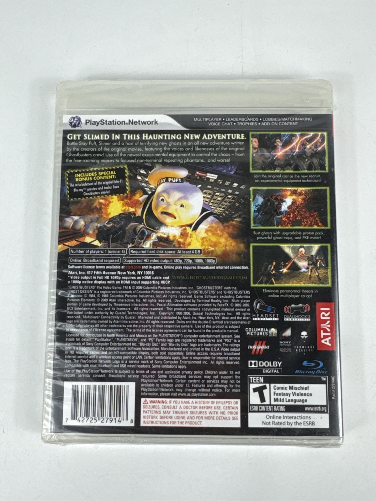 Ghostbusters The Video Game PS3 Sony PlayStation 3 GameStop Exclusive New Sealed