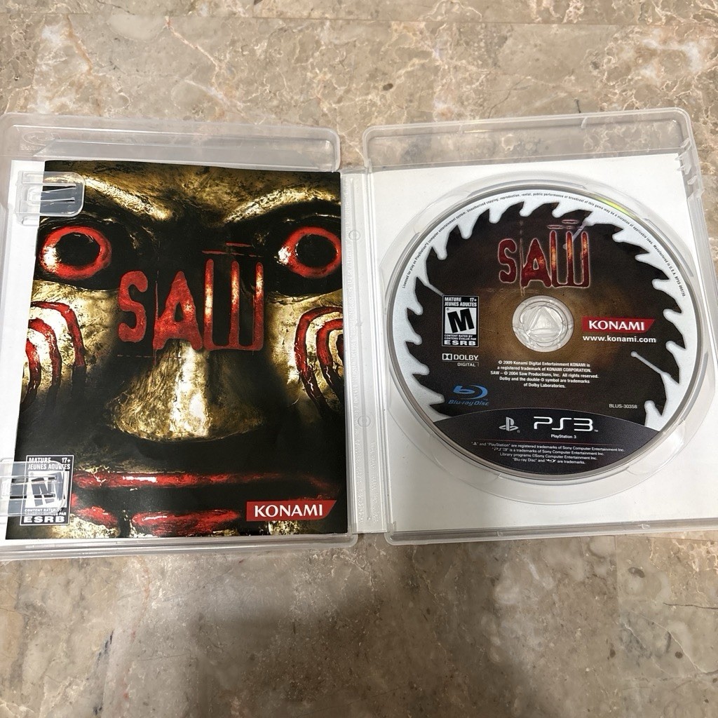 Konami Saw Sony PlayStation 3 PS3 2009 M NTSC-U/C Survival Horror Manual